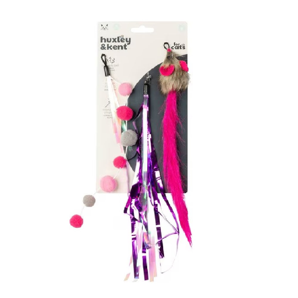 Pink Mouse Tails Cat Teaser Replacement - Durable Interactive Cat Toy for Play & Exercise - Perfect for Indoor Cats, Kittens & Playtime Bonding