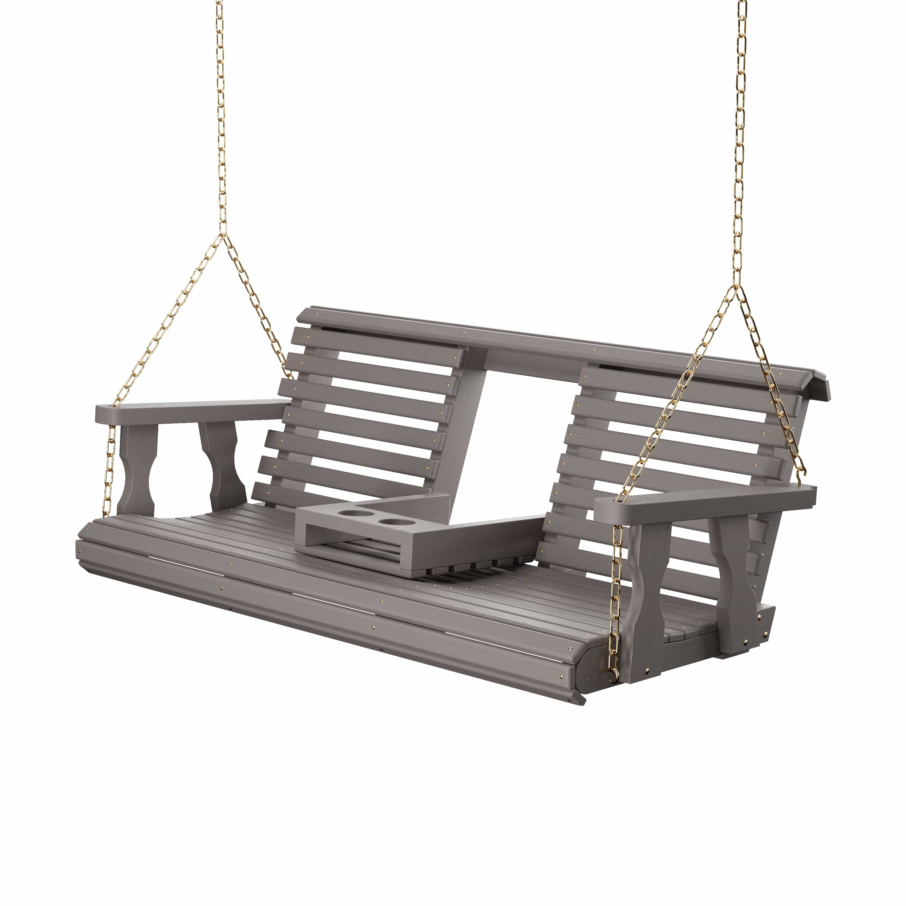 Amish Heavy Duty Rollback Console Porch Swing - Sturdy Outdoor Bench for Patio, Garden & Backyard Relaxation