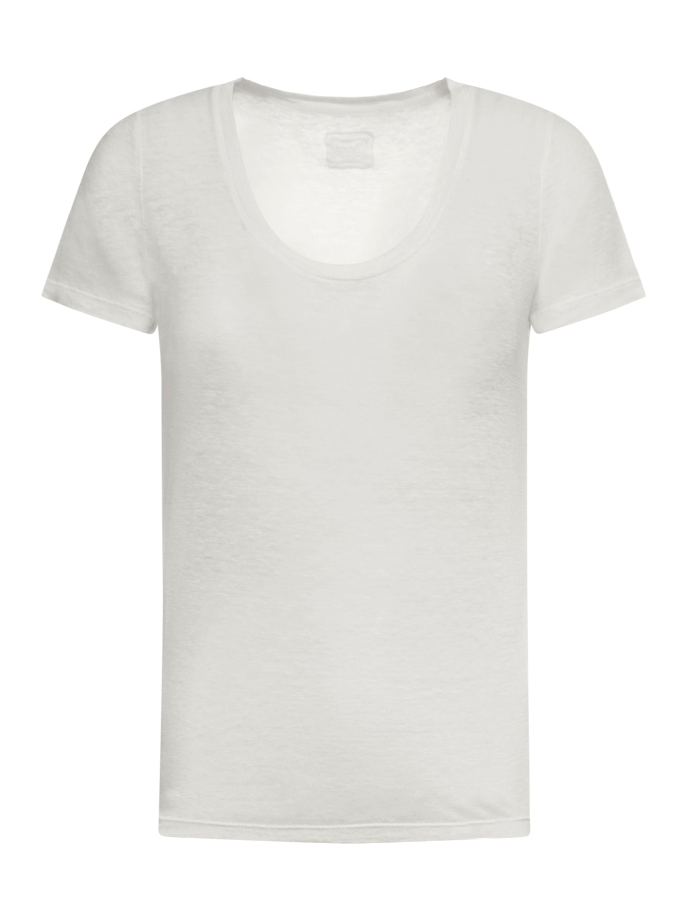 Breathable Linen T-Shirt with Deep V-Neckline - Perfect for Summer Outfits & Casual Wear