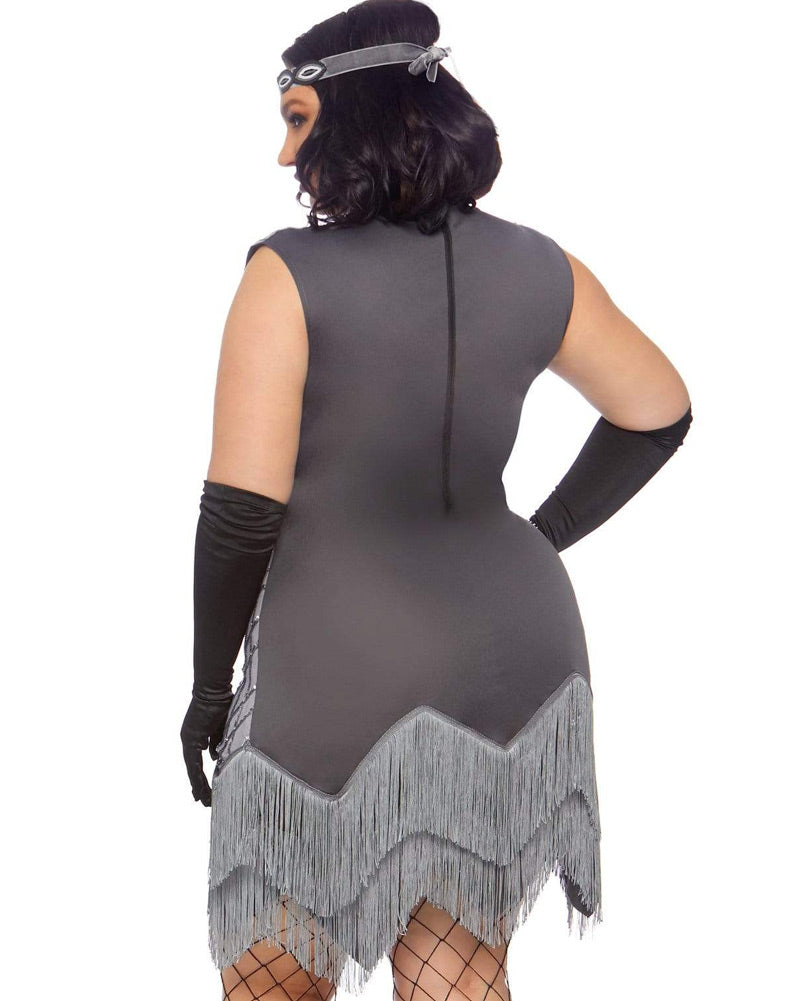 Roaring 20s Roxy Flapper Costume for Women - Plus Size Vintage 1920s Dress for Halloween, Themed Parties & Gatsby Events