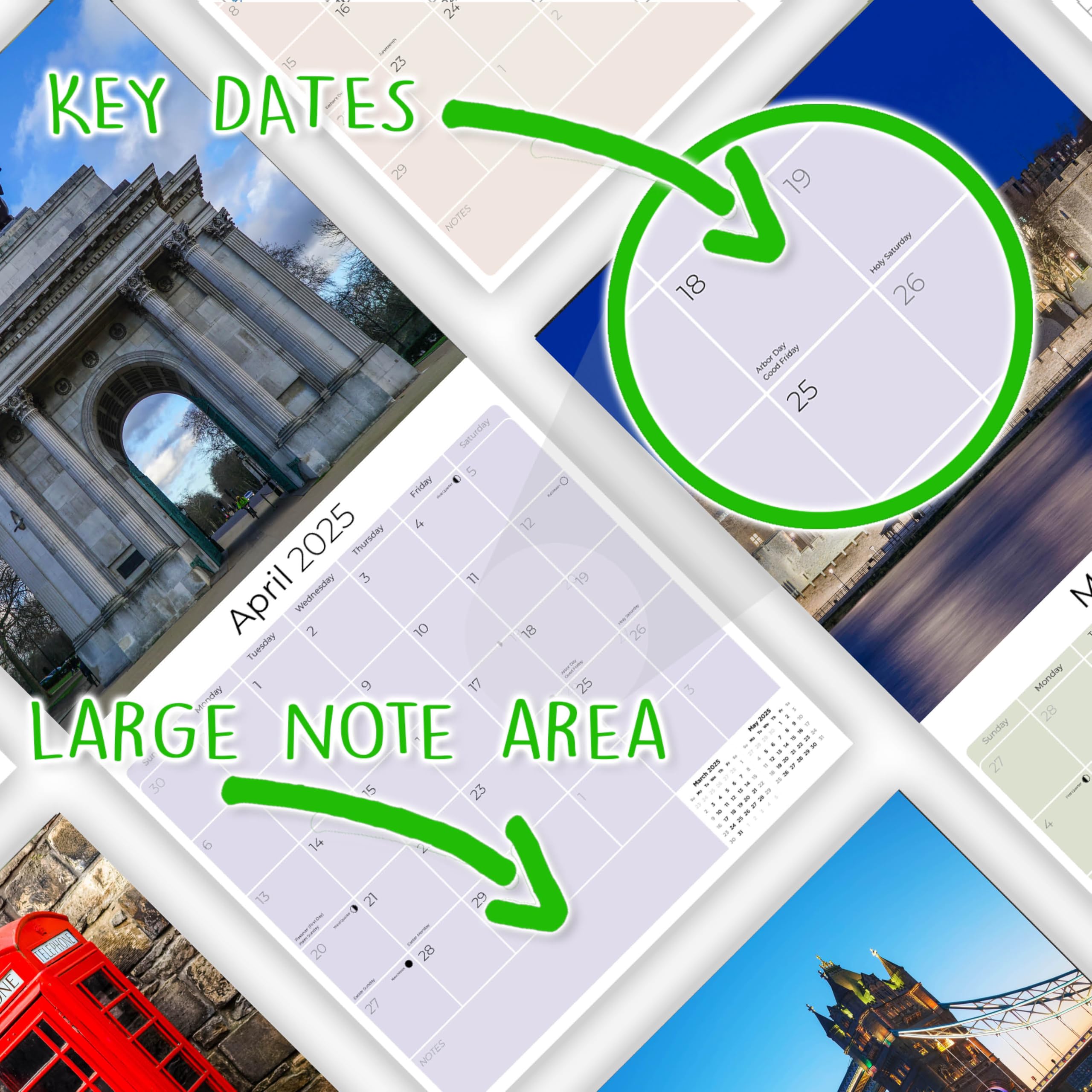 2024-2025 London Travel Wall Calendar - 12