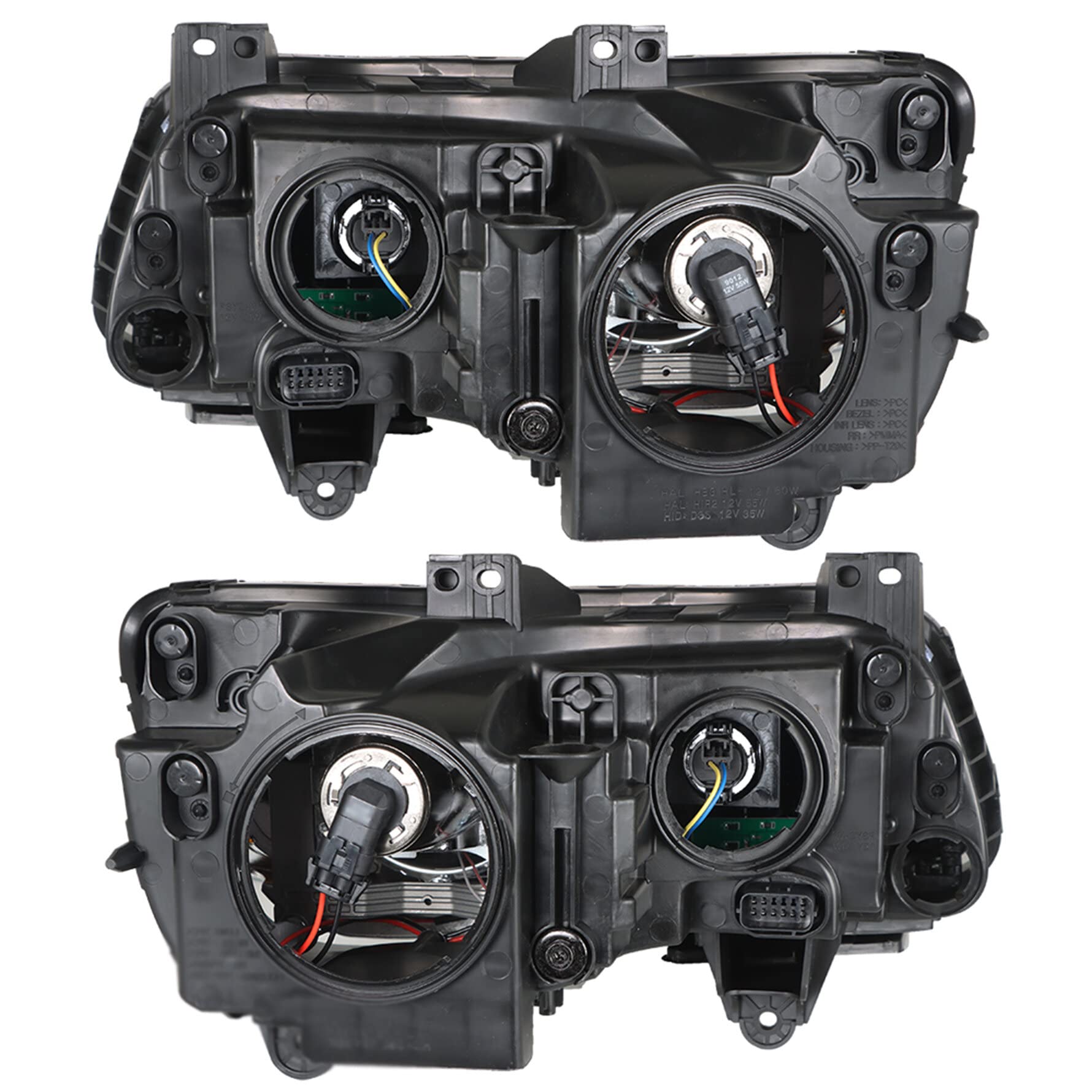 Munirater Halogen Headlight Assembly Projector Replacement for 2011-2014 Chrysler 300 - Left & Right Side Headlight Pair (Passenger & Driver Side) - Perfect for Night Driving & Vehicle Restoration Projects