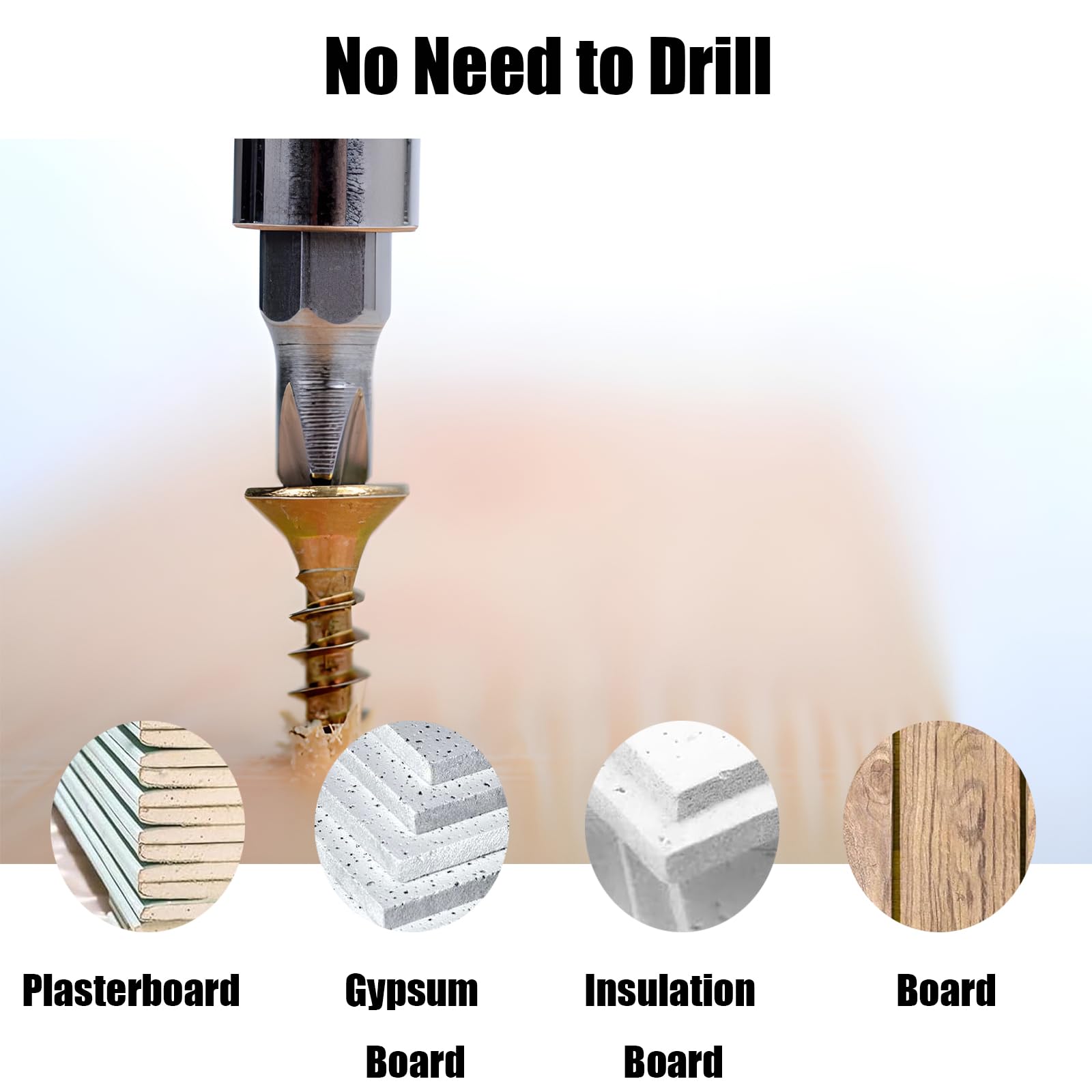30 PCS Self Drilling Drywall Anchors with Screws - Heavy Duty Wall Anchors for Drywall, Plaster Board & Hollow Walls (0.47