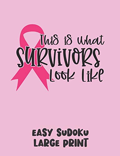 Large Print Cancer Awareness Puzzles - 100 Easy Puzzles for Survivors & Relaxation