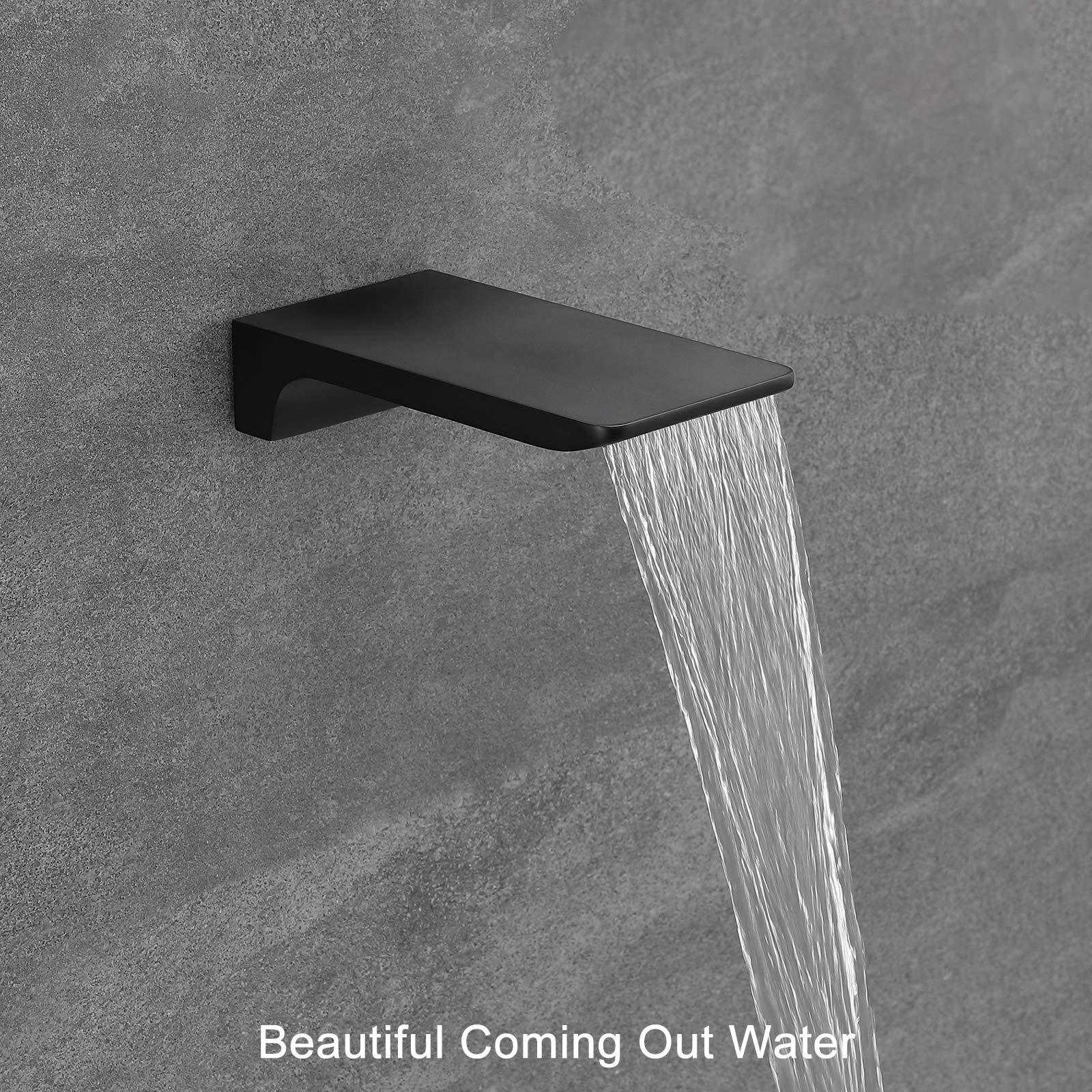 SHAMANDA Matte Black Shower System with 12