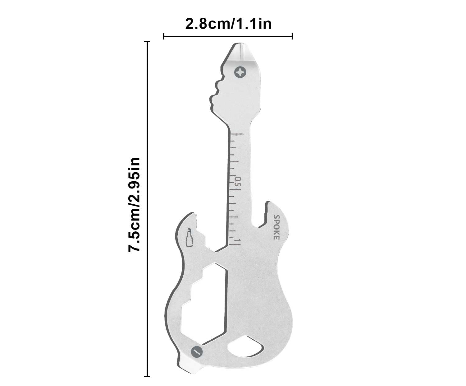 12 in 1 Multi-Tool Keychain - Compact Survival Gear with Bottle Opener, Screwdriver & More | Perfect EDC Gift for Men, Boyfriend, Dad | Father's Day & Birthday Present | Ideal for Camping, Hiking & Outdoor Adventures
