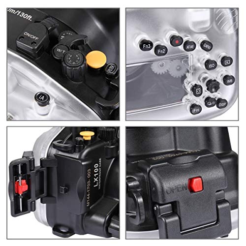 ZAORUN 40m Waterproof Diving Camera Case - Underwater Housing for Panasonic LUMIX DMC-LX100 | Perfect for Scuba Diving, Snorkeling & Beach Photography