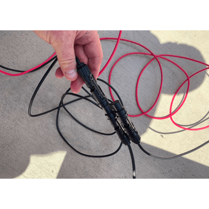 10 Gauge Solar Panel Extension Cables (10AWG) - Black & Red PV Wire - Choose Length 1-100ft - Weatherproof for Outdoor Solar Systems, RV, Boat & Off-Grid Power Applications