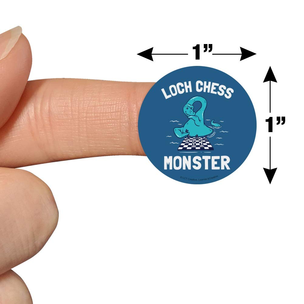 Funny Loch Ness Monster Chess Stickers - Humorous Planner & Calendar Decals for Scrapbooking, Crafting, Journaling - Perfect for DIY Projects, Bullet Journals, and Gift Decorations
