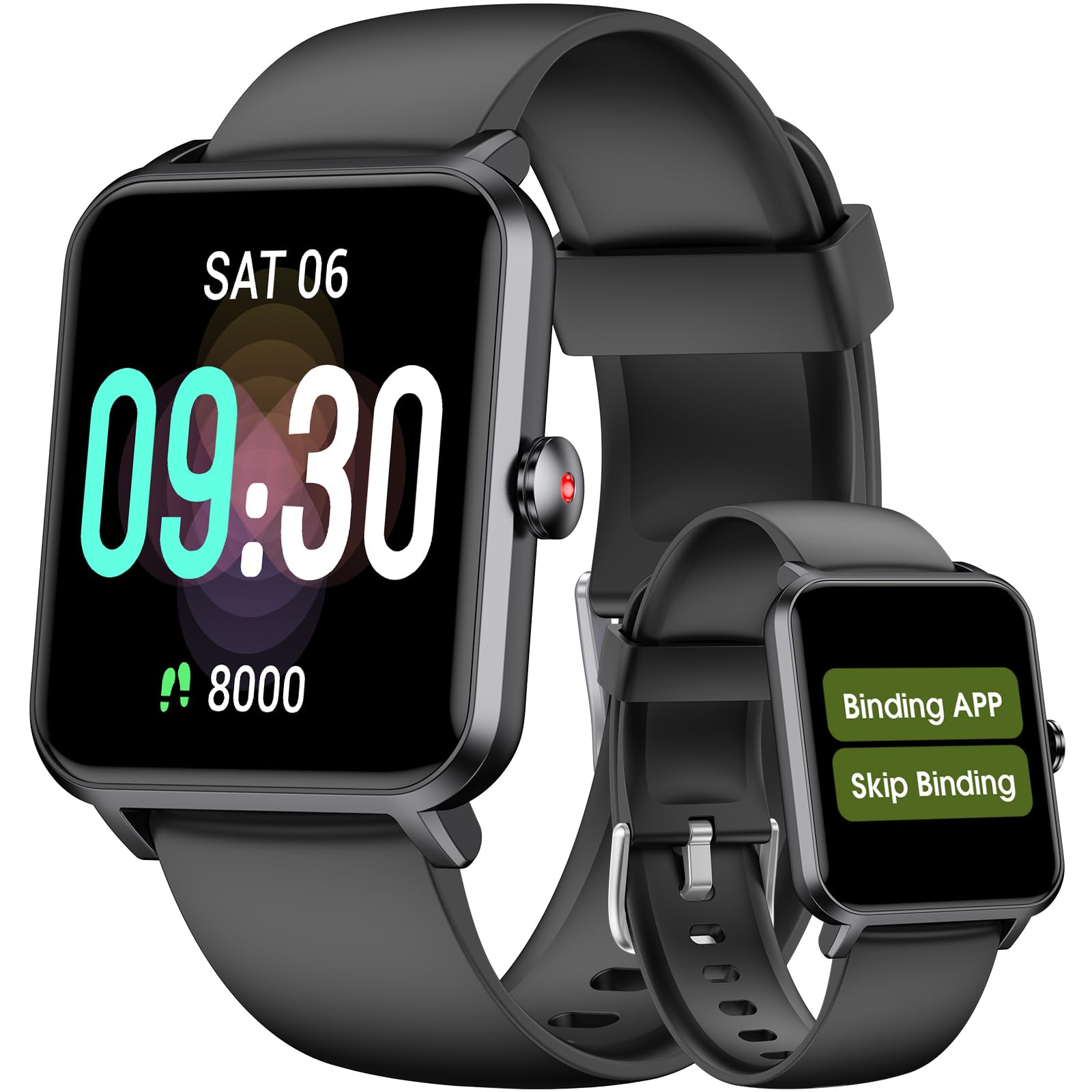 **Smart Watch for Seniors - Step Counter, Pedometer, Sleep & Fitness Tracker - No App/Phone Required - Waterproof Activity Tracker for Teens & Adults - Perfect Gift for Family - Ideal for Walking, Running & Daily Health Monitoring**