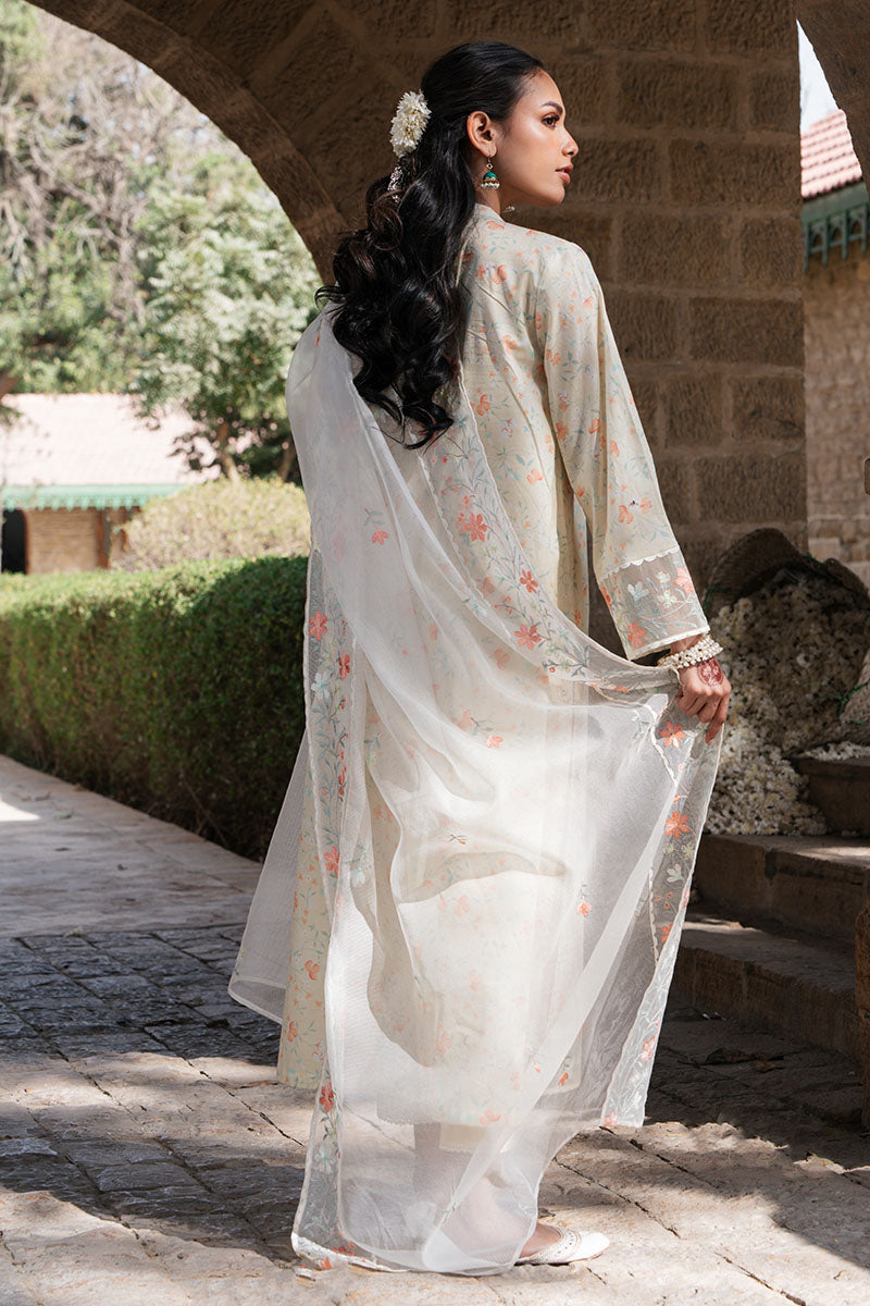 LIME DEW 3-Piece Printed Lawn Suit for Women - Floral Summer Outfit for Casual Wear, Parties & Weddings