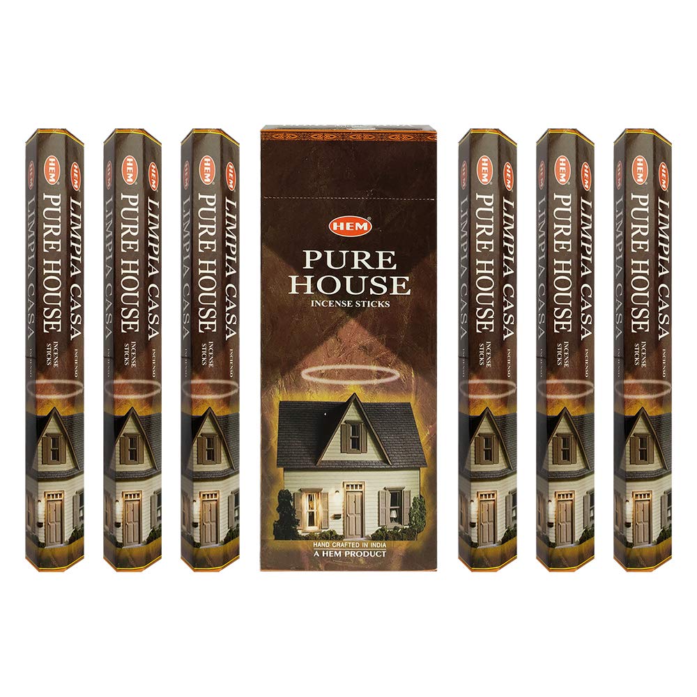 Pure House Agarbatti Incense Sticks - Pack of 6 Boxes (20g Each) for Meditation, Yoga & Home Fragrance | Premium Indian Incense for Relaxation & Spiritual Practices