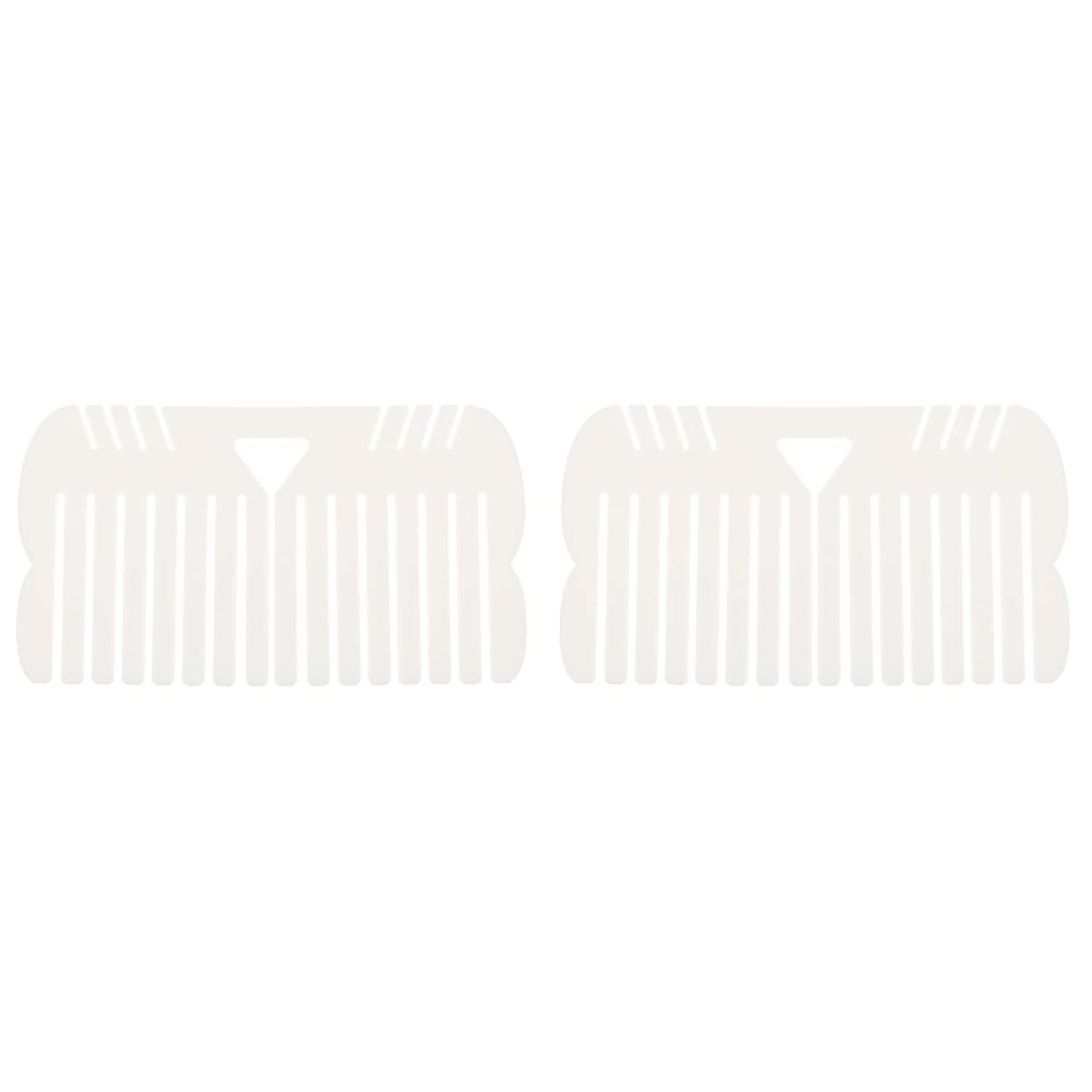 Ciieeo Hair Braiding Tools - 2 Pack White Plastic Bow Loom Maker for DIY Ribbon Bows, Wreaths & Hair Accessories | Perfect for Crafting, Gift Wrapping & Party Decorations