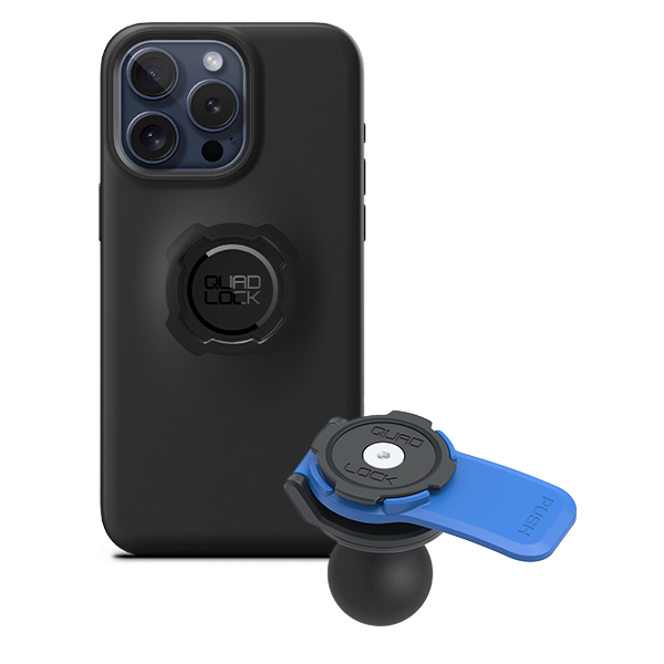 1 Ball Motorcycle Phone Mount Kit - Universal Adjustable Handlebar Holder for iPhone & Smartphones - Perfect for GPS Navigation & Hands-Free Riding