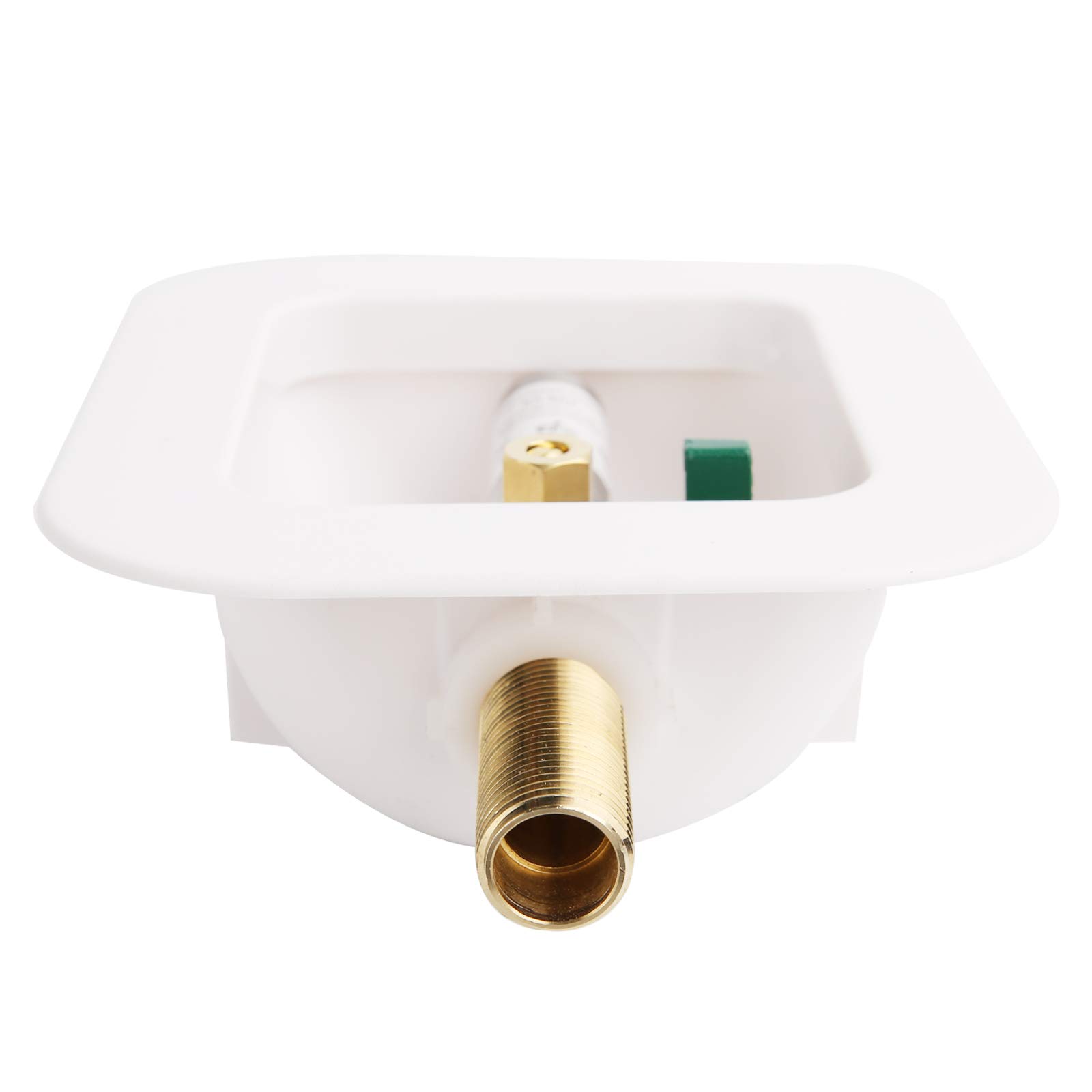 Solimeta Commercial Ice Maker Outlet Box with Water Hammer Arrestor - Lead-Free Brass MIP Connection for Restaurants, Bars & Home Kitchens