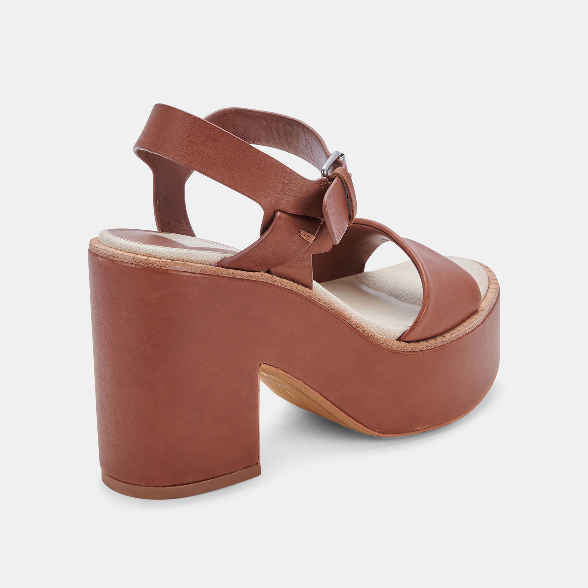 ELLY HEELS DK BROWN LEATHER Women's Comfortable Chunky Heel Shoes for Work & Party | Stylish Slip-On Pumps with Cushioned Insole | Perfect for Office, Weddings & Evening Events