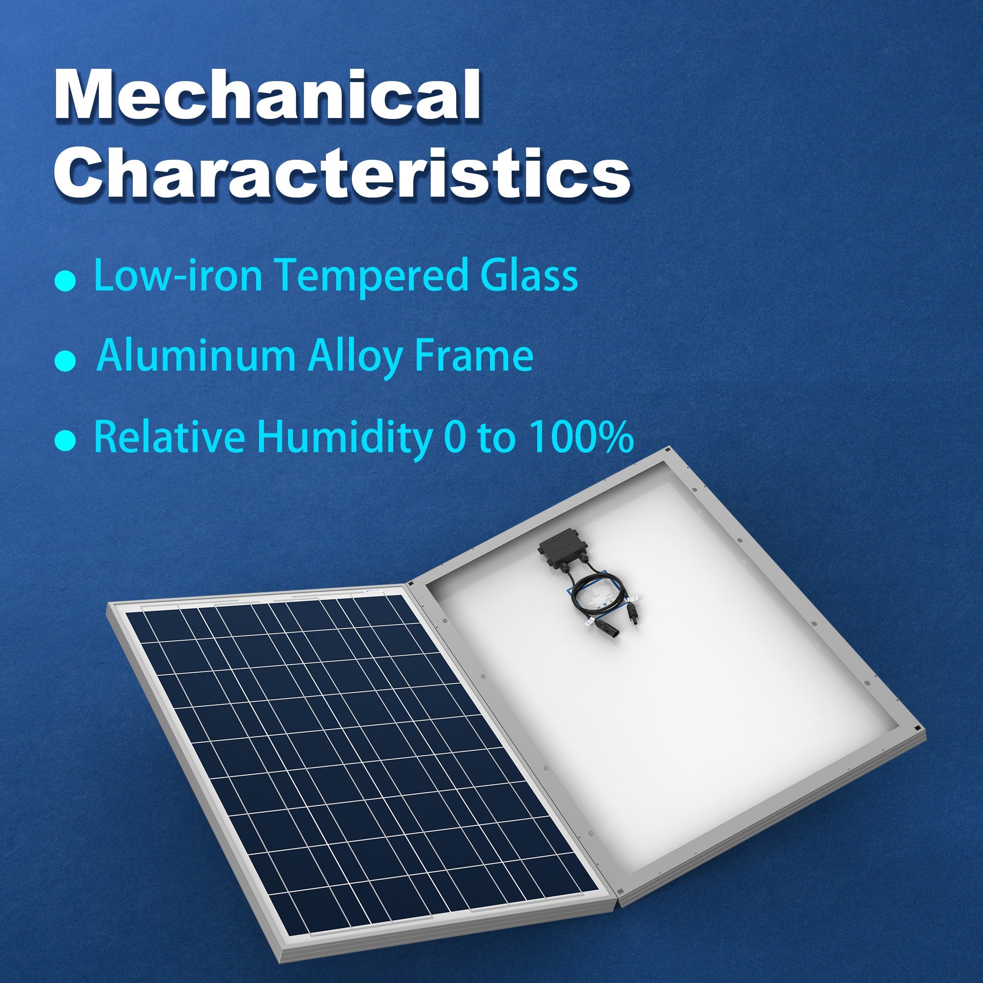 Acopower 100W Polycrystalline Solar Panel - High Efficiency Portable Solar Module for RV, Boat, Off-Grid & Emergency Power