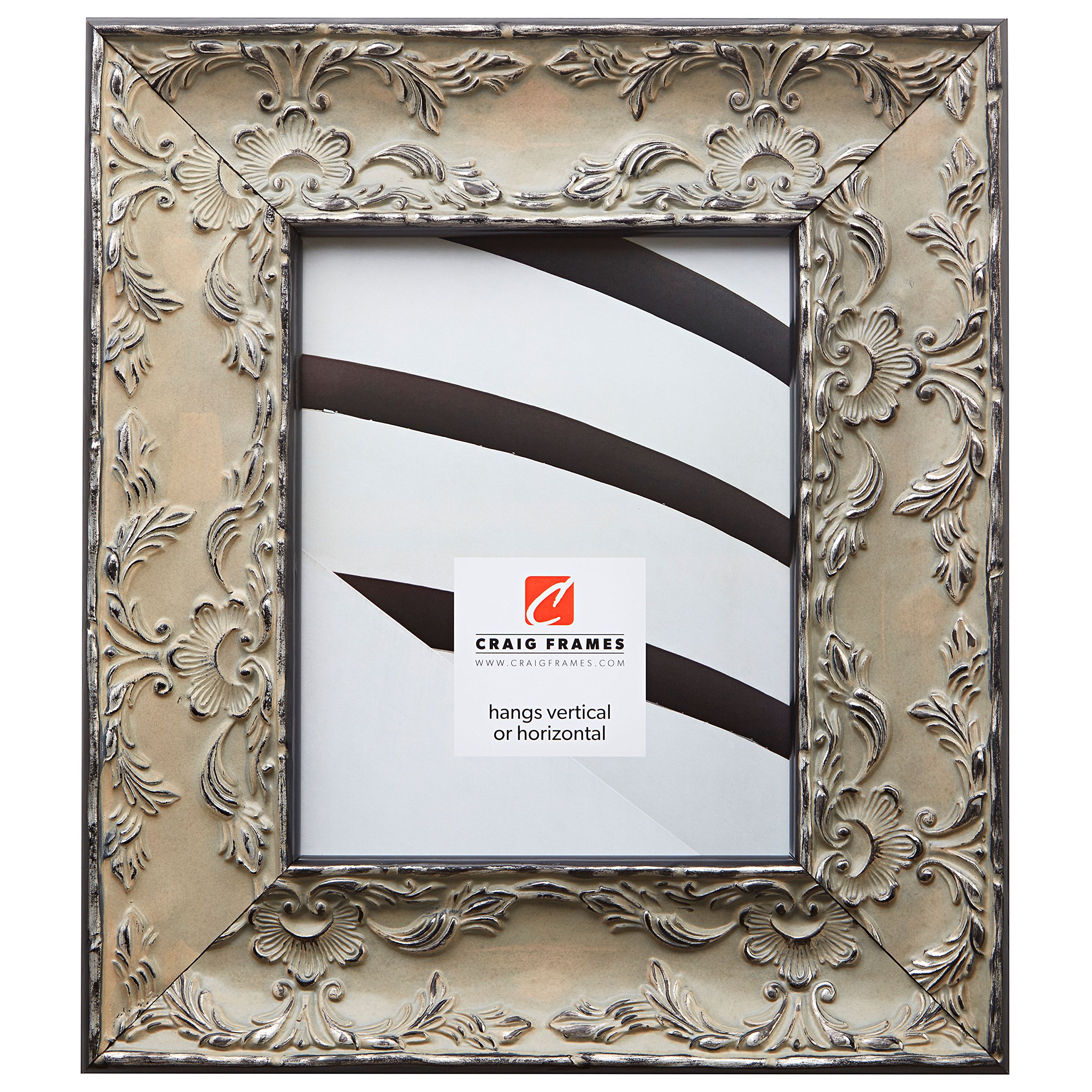 Craig Frames Renaissance Off-White French Country Picture Frame 10x12 Inch - Perfect for Vintage Home Decor, Wedding Photos & Wall Art Displays