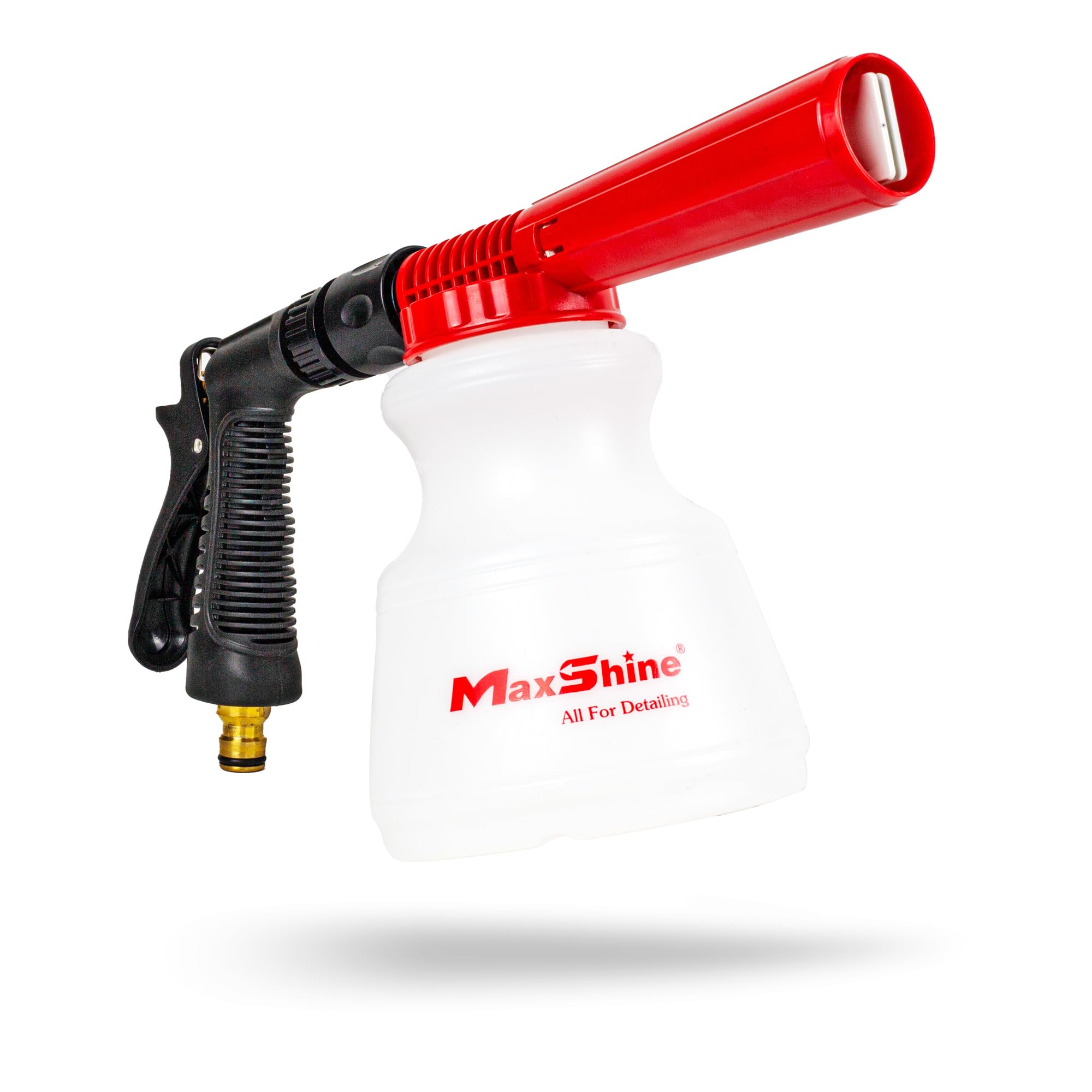 Maxshine Low Pressure Foam Cannon for Car Washing - Universal Garden Hose Foam Gun with Adjustable Nozzle, Safe Dirt Removal - Car Detailing Kit for Home Use, No Pressure Washer Needed - Perfect for Washing Cars, Motorcycles, and Outdoor Furniture