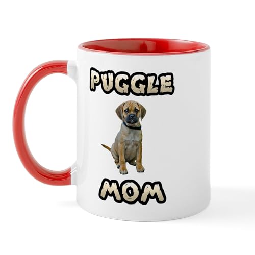 White/Red Inside - Puggle Mom Mug
