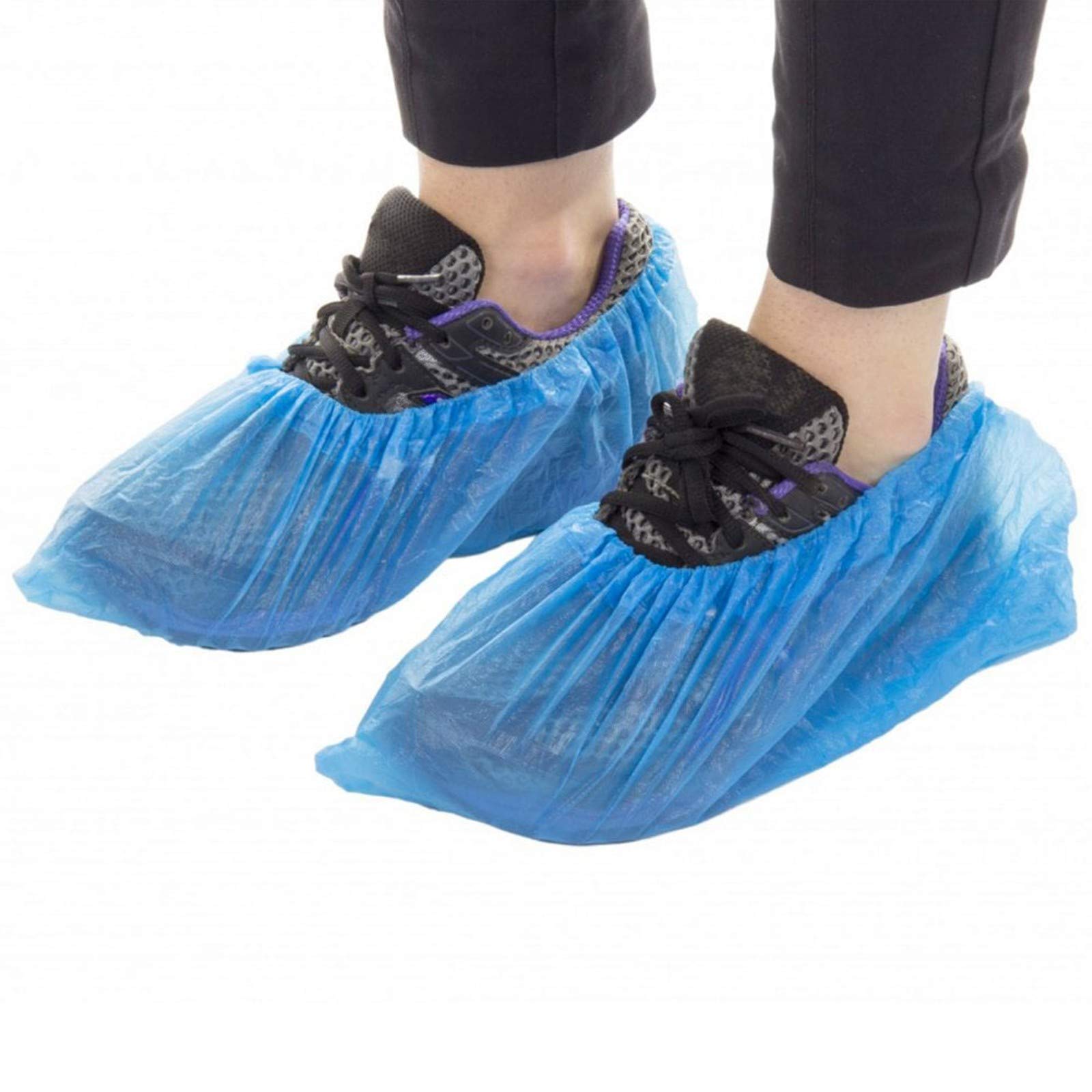 Waterproof Slip-Resistant Disposable Shoe Covers - 10 Pack (5 Pairs) - Non-Slip Boot Covers for Medical, Construction & Home Use