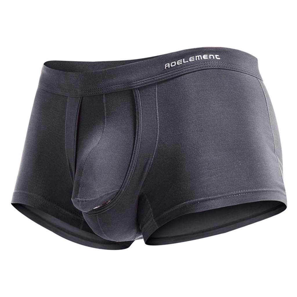 ZMHEGW Men's Breathable Underwear - Bullet Egg Separation Scrotum Support Boxer Briefs, Sexy Comfortable Physiological Underwear for Daily Wear, Sports & Workout
