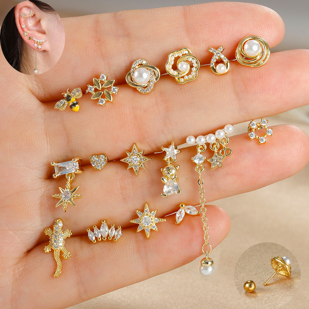20G Cartilage Pearl Dangle Daith Conch Barbell Earrings for Women | EGD0094 | Perfect for Piercing Jewelry, Ear Cuffs & Boho Style Accessories