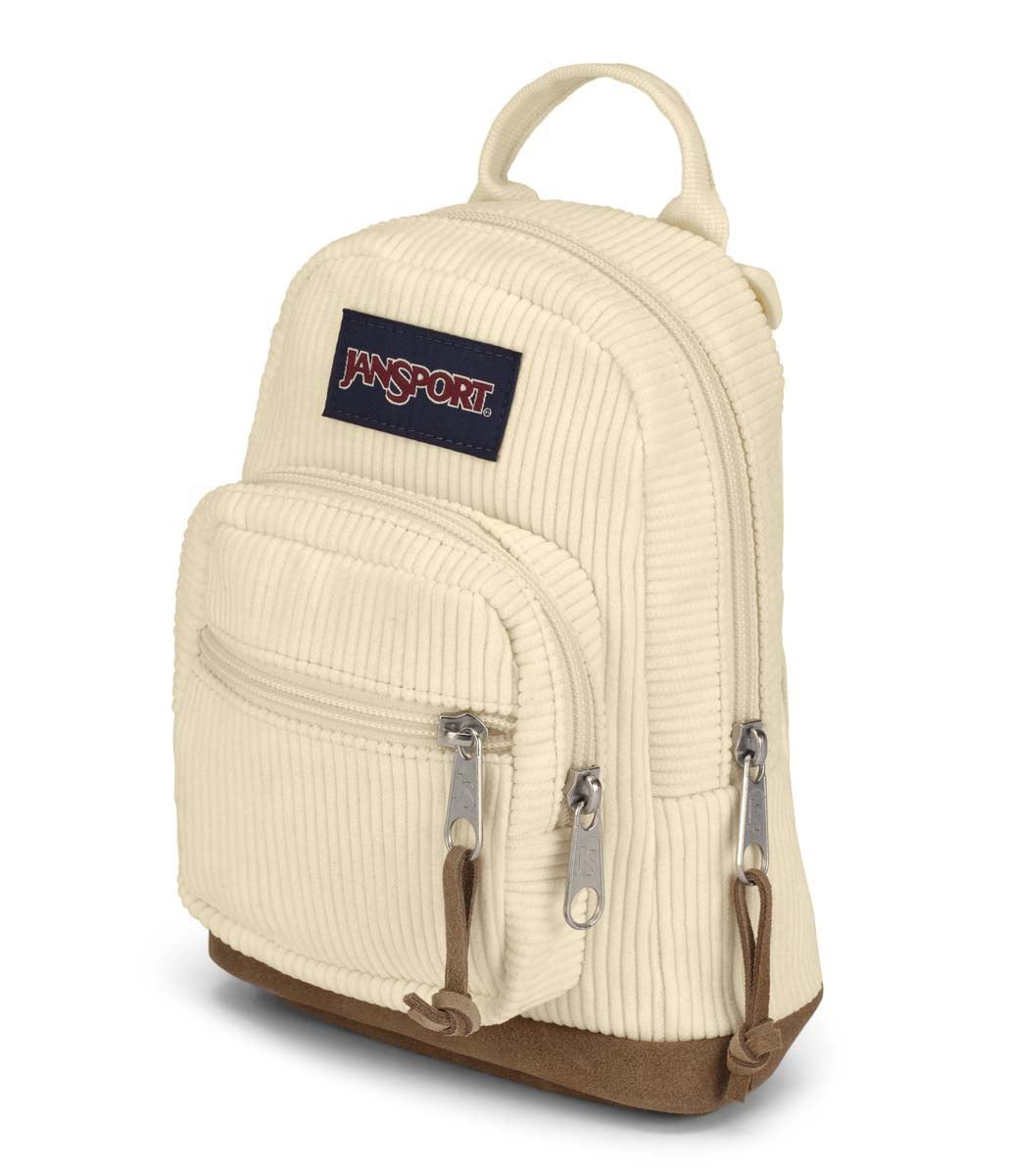 JanSport Right Pack Mini Expressions Backpack - Coconut Corduroy | Lightweight School & Travel Backpack for Students & Commuters | Perfect for College, Work & Everyday Use
