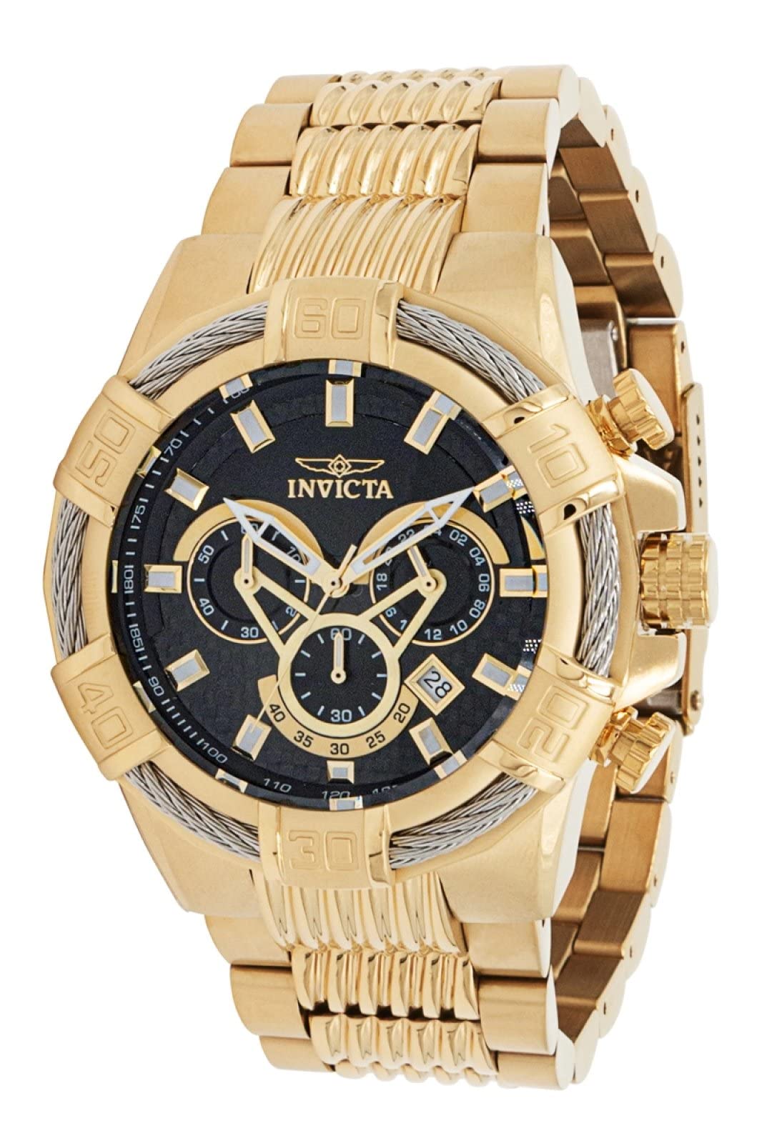 Invicta Men's Bolt 38953 Analog Quartz Watch with Stainless Steel Band - Stylish Dress & Casual Timepiece for Business, Parties & Everyday Wear