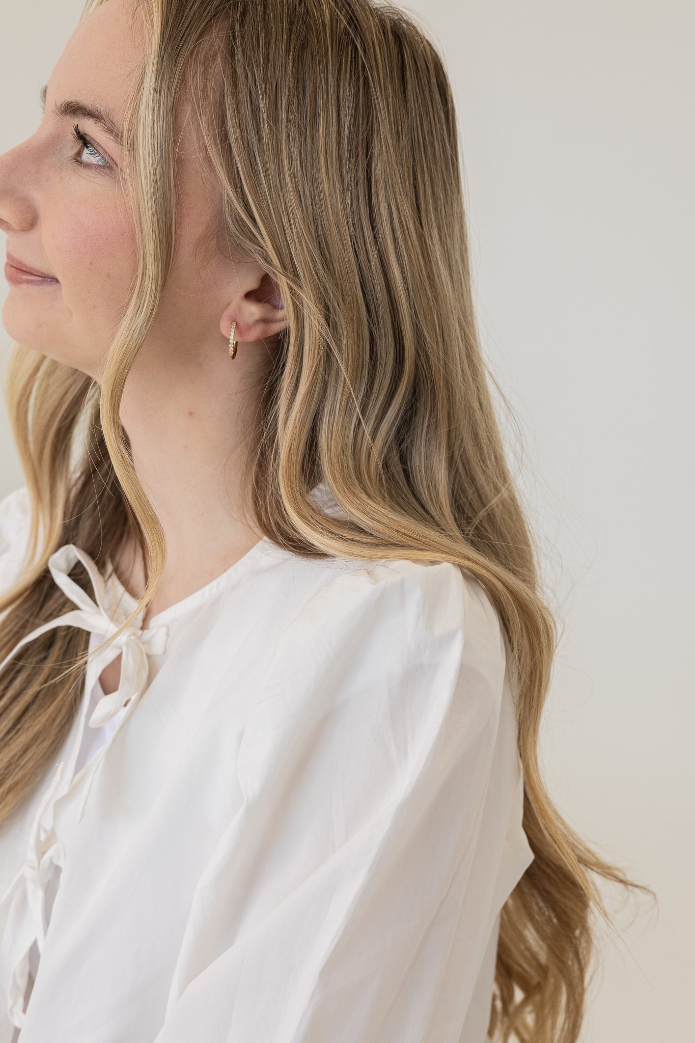 Mini Crystal Hoop Earrings - Sparkling Dainty Stud Earrings for Women | Perfect for Parties, Weddings & Everyday Wear