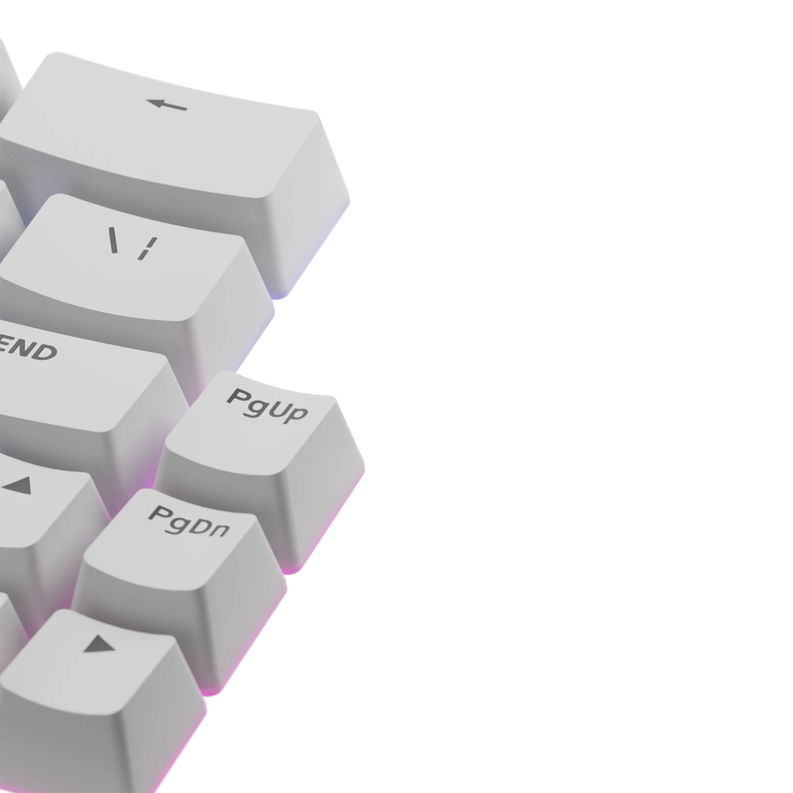 Premium White Keycaps for Mechanical Keyboards - ANSI Layout, Durable PBT Material, Cherry MX Compatible - Perfect for Gaming, Typing & Office Work
