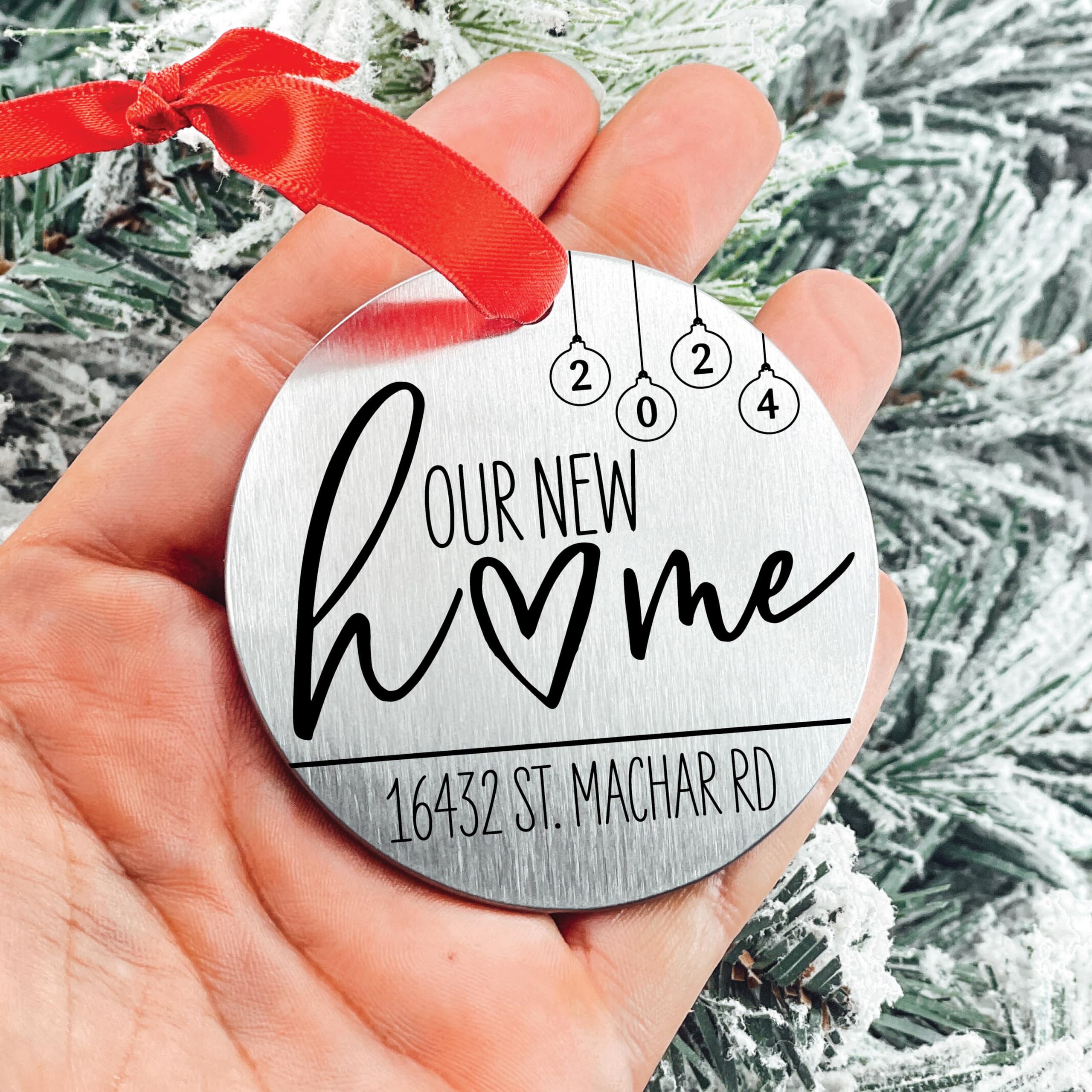 Personalized Housewarming Gift for New Home 2024 - Custom Home Ornament for New Couples & House Purchases - Perfect for Housewarming Parties & New Home Decor