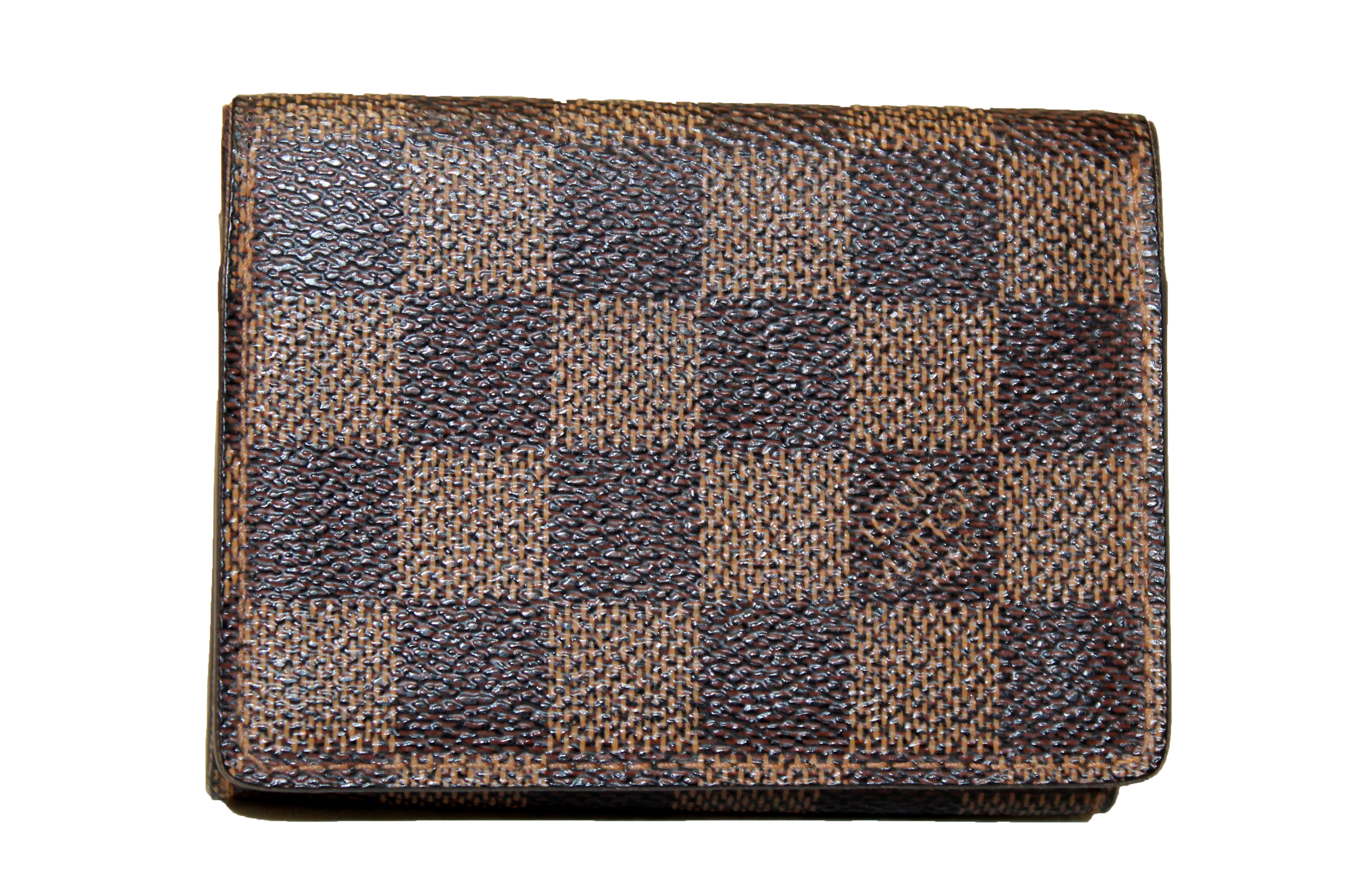Authentic Louis Vuitton Damier Ebene Canvas Zip Card Holder Wallet - Luxury Slim RFID Blocking Credit Card Case for Men & Women, Perfect for Travel, Business & Everyday Use