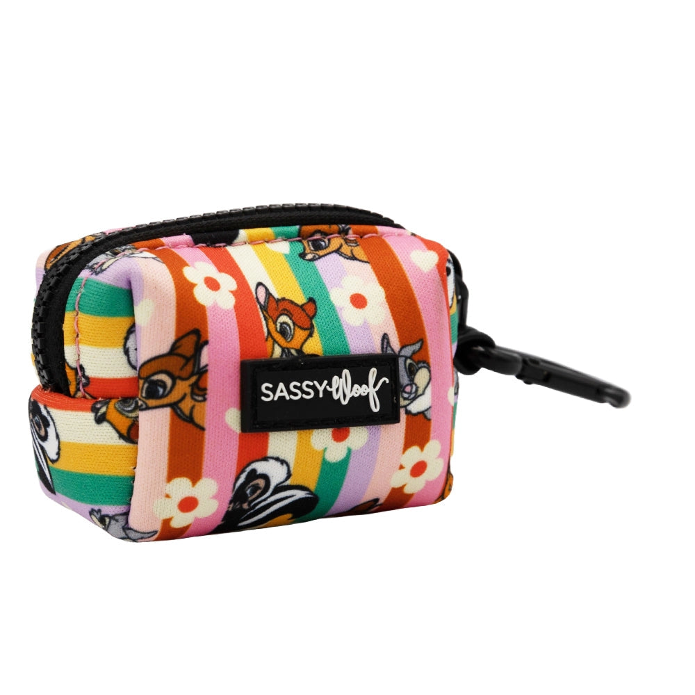 Disney Bambi Dog Waste Bag Holder - Portable Poop Bag Dispenser for Dogs - Perfect for Walks, Hikes & Outdoor Adventures