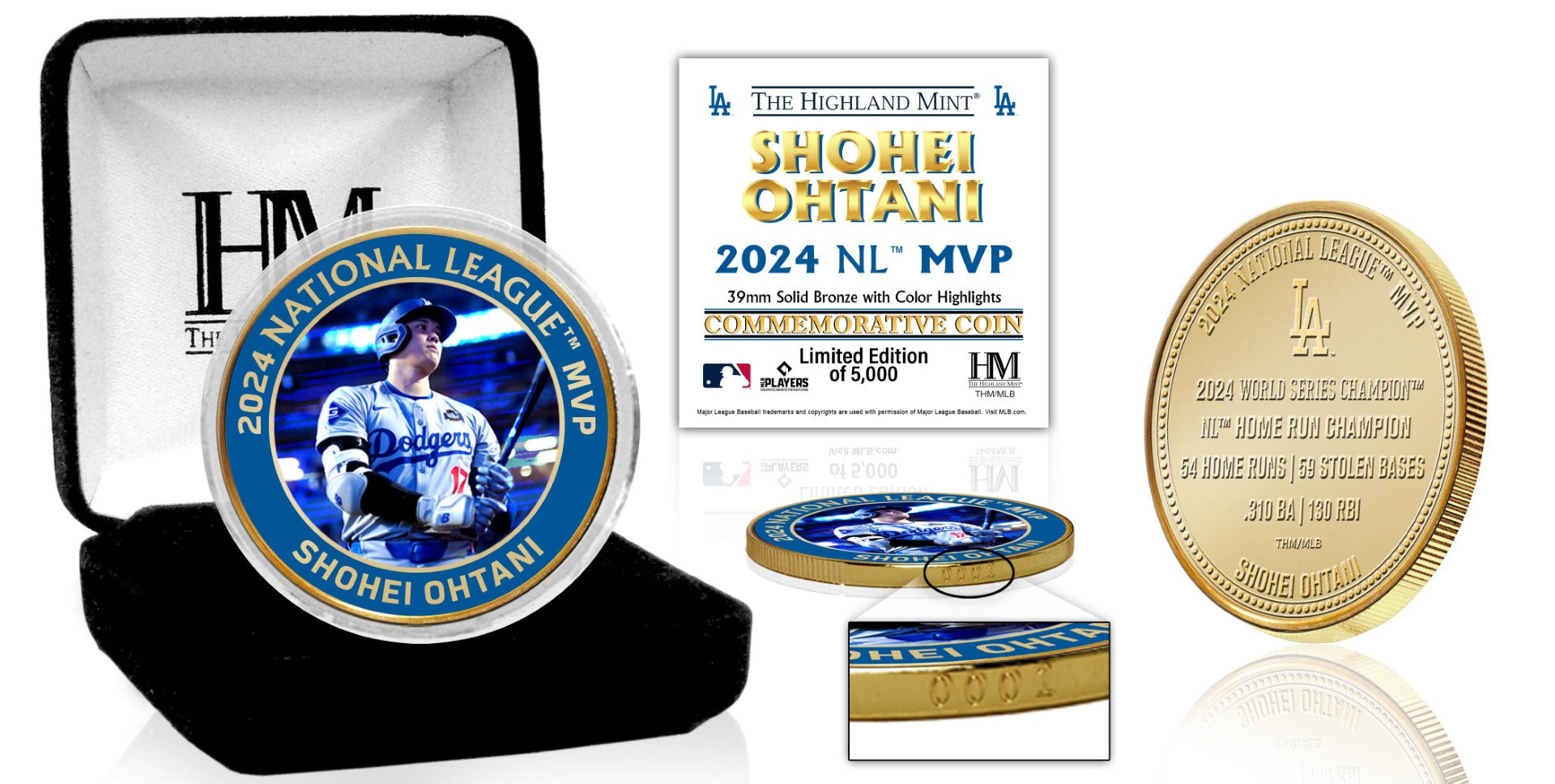 Shohei Ohtani 2024 National League MVP Commemorative Bronze Coin - Perfect for Baseball Collectors, Sports Memorabilia Displays, and Gift for MLB Fans