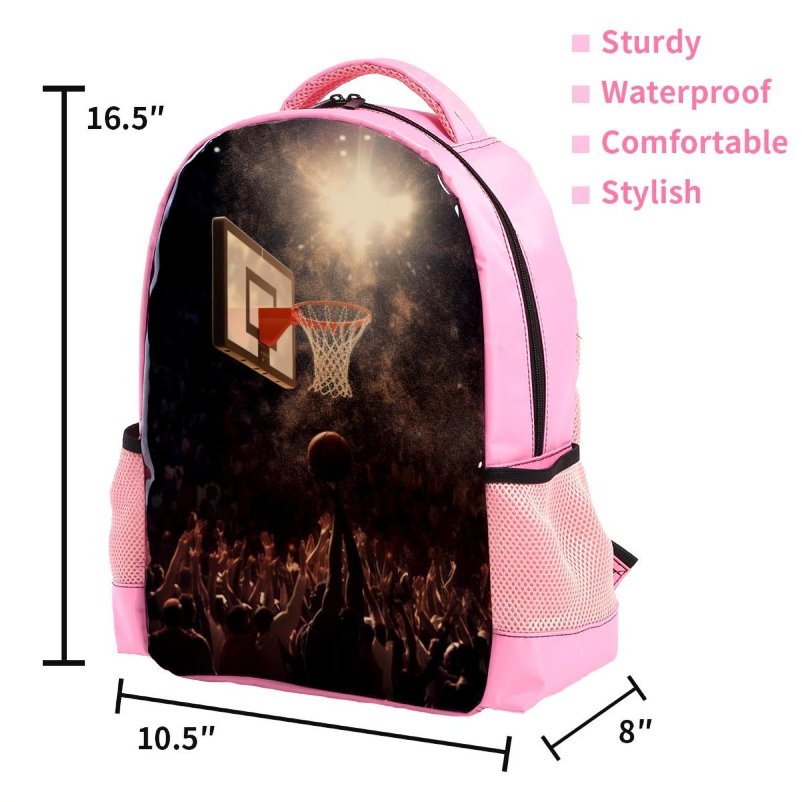 Best Travel Backpack for Men & Women - Durable Basketball Backpack with Hoop - Perfect for Gym, Sports & Outdoor Adventures