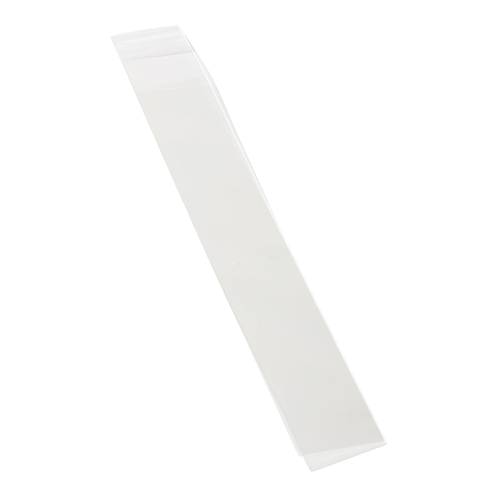 Clear Plastic Bags with Flap - 8x1 Inch, 100 Count Box - High Clarity Storage Bags for Organizing, Packaging, and Retail Display