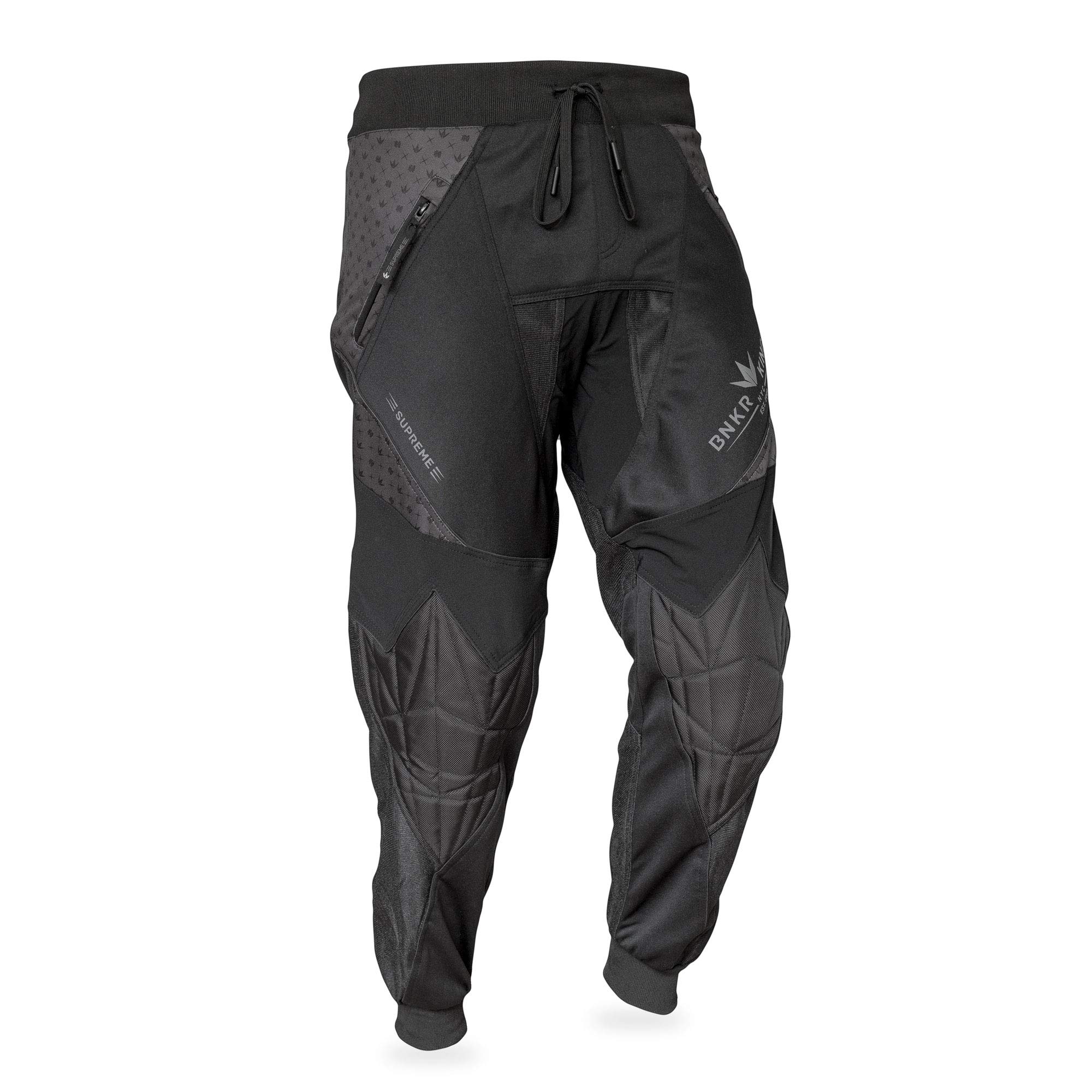 Bunkerkings Supreme Jogger Paintball Pants - Royal Black | Lightweight & Durable Paintball Gear for Tournaments & Outdoor Games | Perfect for Speedball & Woodsball Players