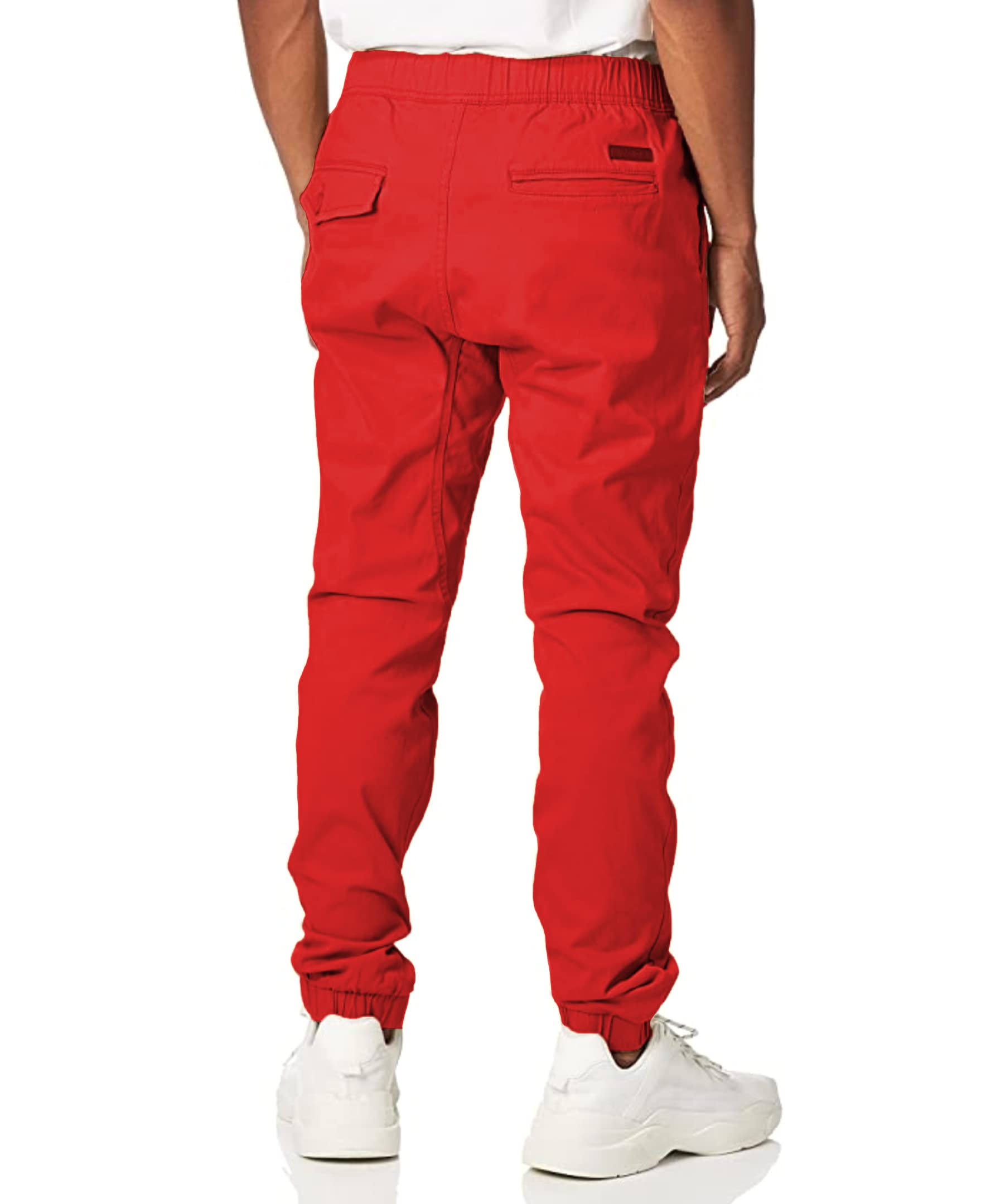 WT02 Men's Twill Jogger Pants - Comfortable Casual Sweatpants for Men with Pockets | Perfect for Lounge, Gym, Workout & Everyday Wear