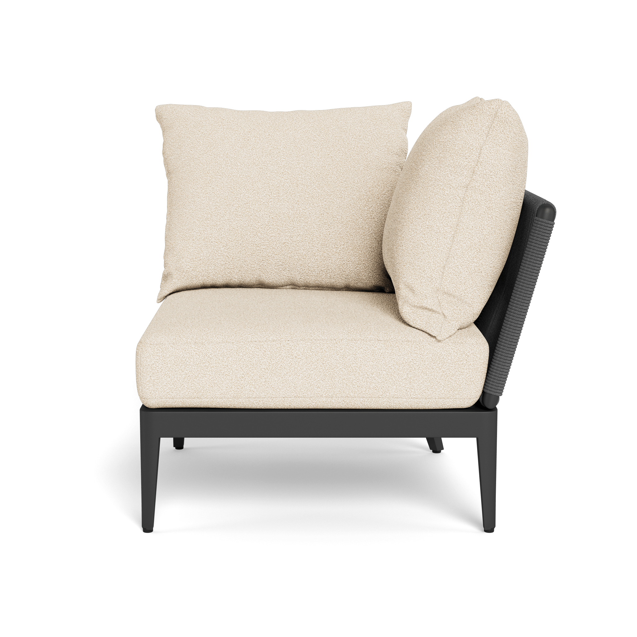 Hamilton Corner Sofa - Modern L-Shaped Sectional Couch with Storage Ottoman, Perfect for Small Spaces & Apartment Living - Living Room, Family Room, Home Theater, Office Lounge
