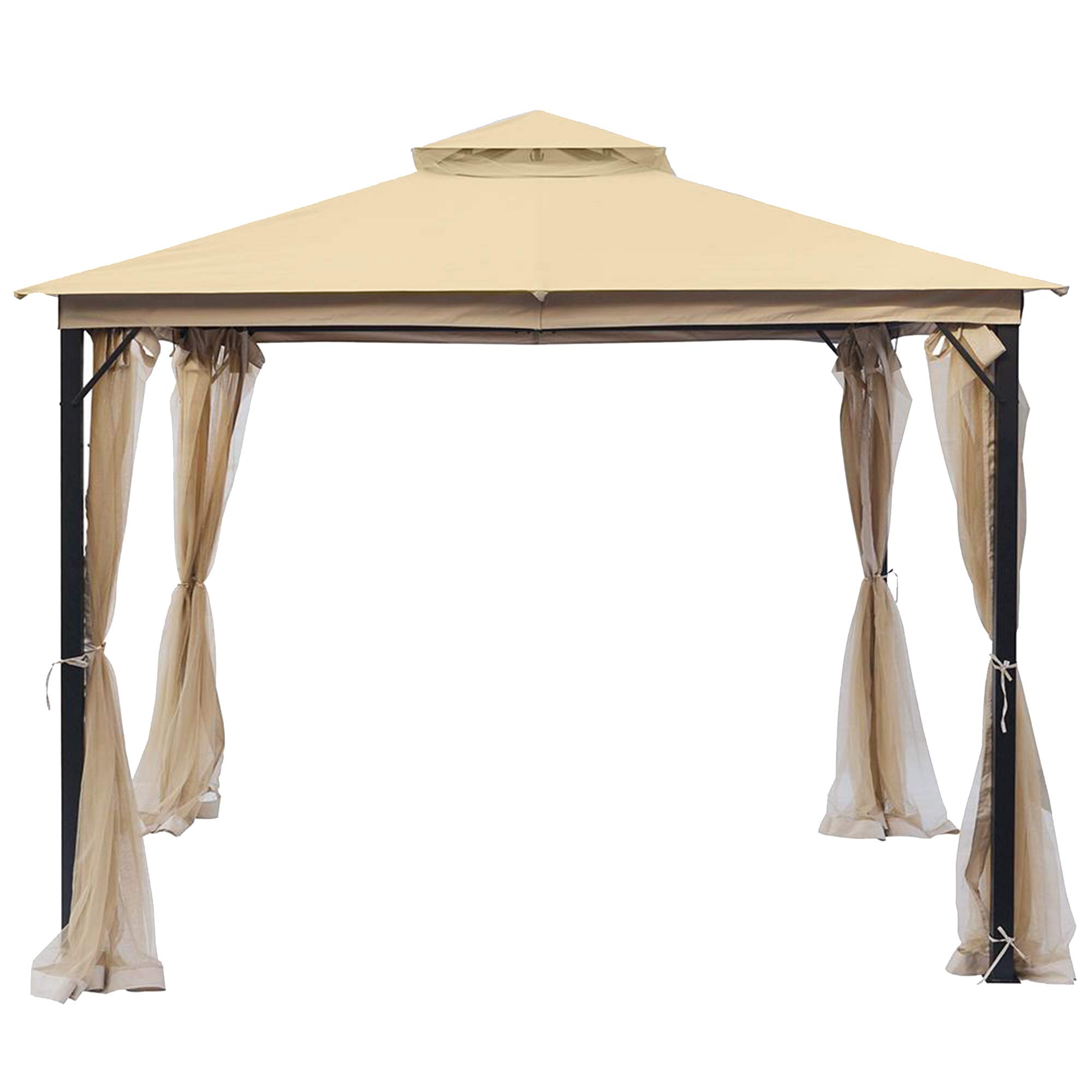Garden Winds Replacement Canopy Top Cover for Laurel Canyon GAZ2137 Gazebo - Durable Riplock 350 Fabric - Perfect for Outdoor Patio, Backyard, and Garden Shade Protection