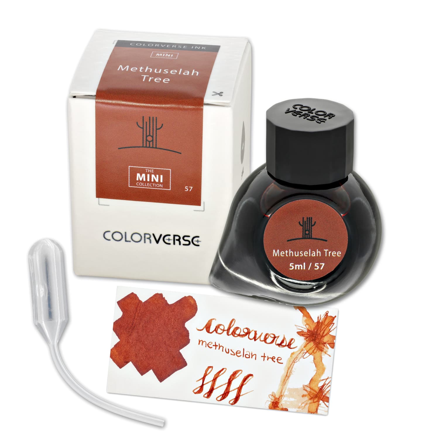 Colorverse Earth Edition Mini Bottled Ink - Methuselah Tree (5mL) for Fountain Pens, Calligraphy & Art Projects | Premium Waterproof Ink for Writing, Drawing & Journaling