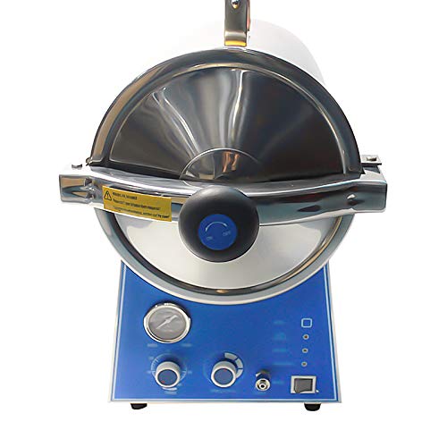 24L Stainless Steel High Pressure Steam Medical Autoclave Sterilizer - Portable Tabletop Autoclave for Dental Clinics, Tattoo Shops & Beauty Salons
