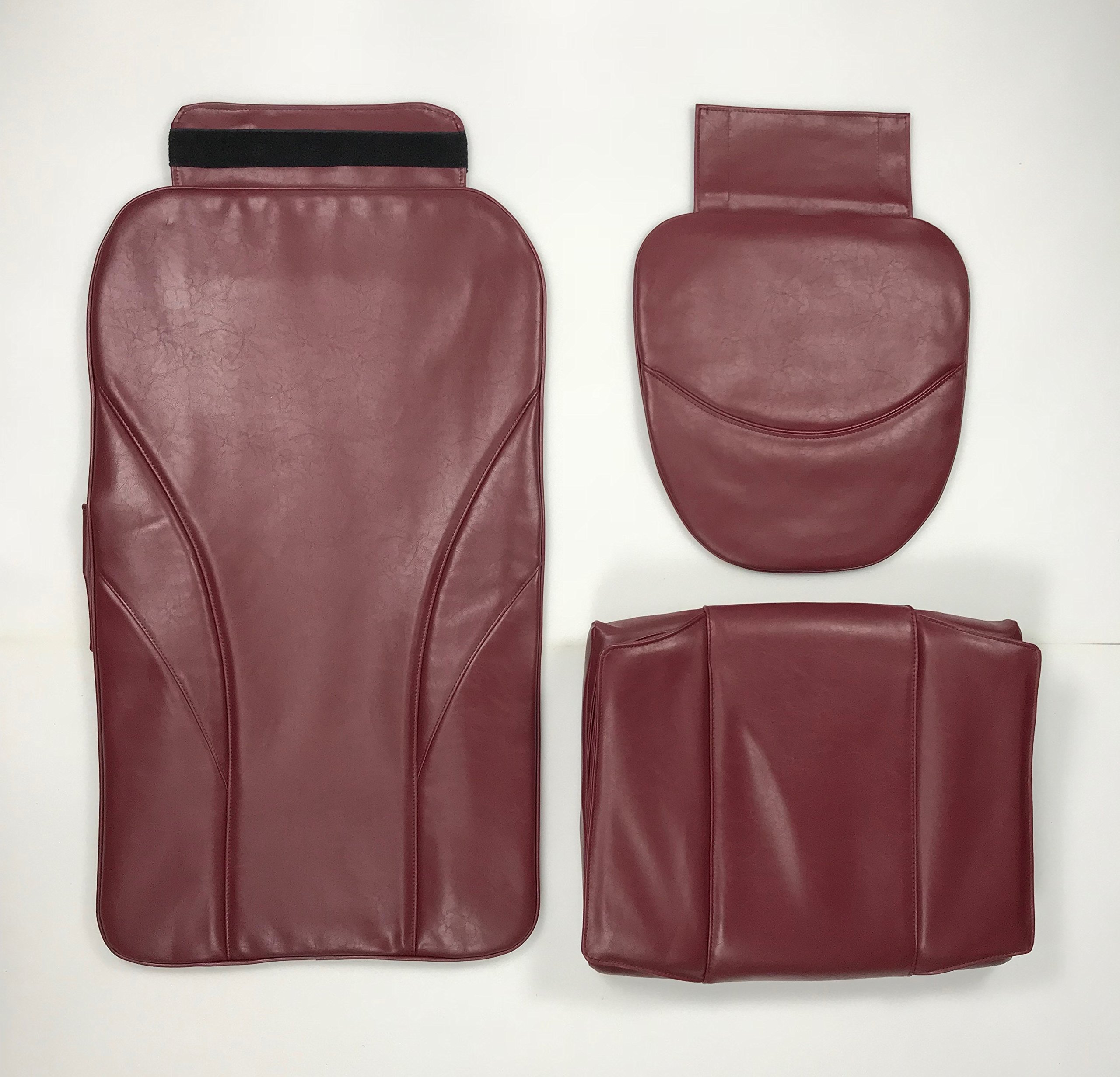 **ZKZ Salon Pedicure Chair Massage Cushion with Air Seat Cover - Burgundy Spa Comfort for Nail Salons & Home Relaxation**