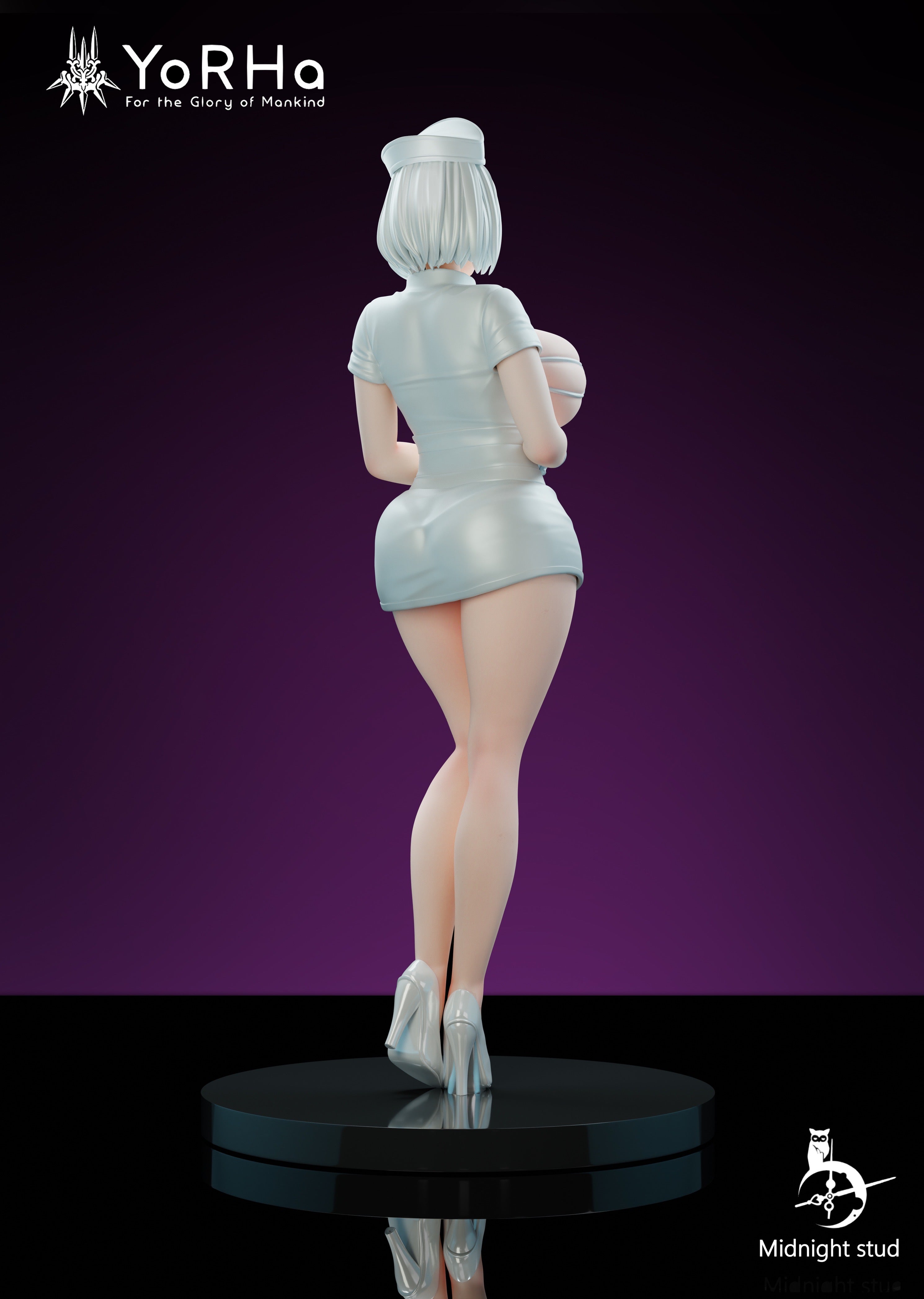 Midnight Studio Nurse Nier 2B Cosplay Costume - Official Replica Outfit for Halloween, Anime Conventions & Cosplay Events | Perfect for Fans of Nier Automata
