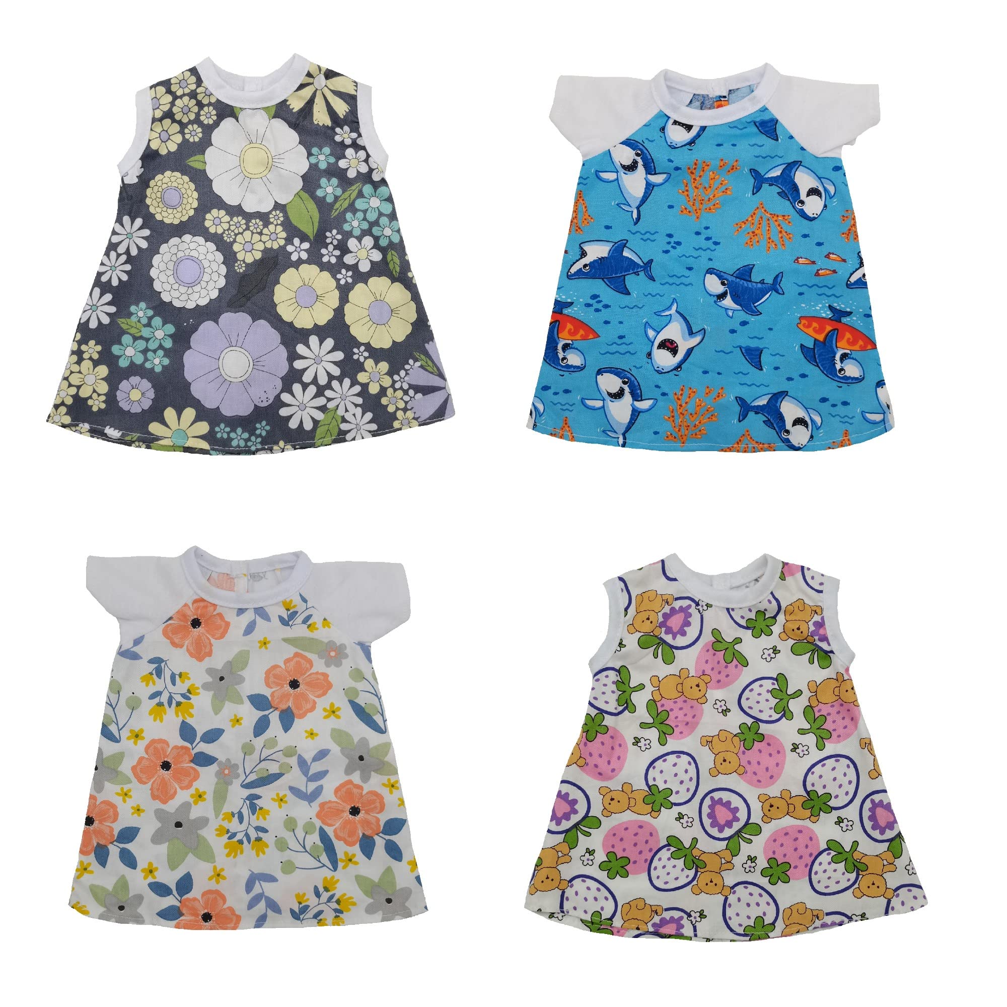 17 Inch Reborn Baby Doll Clothes Set - Cute Doll Dresses & Outfits for 17