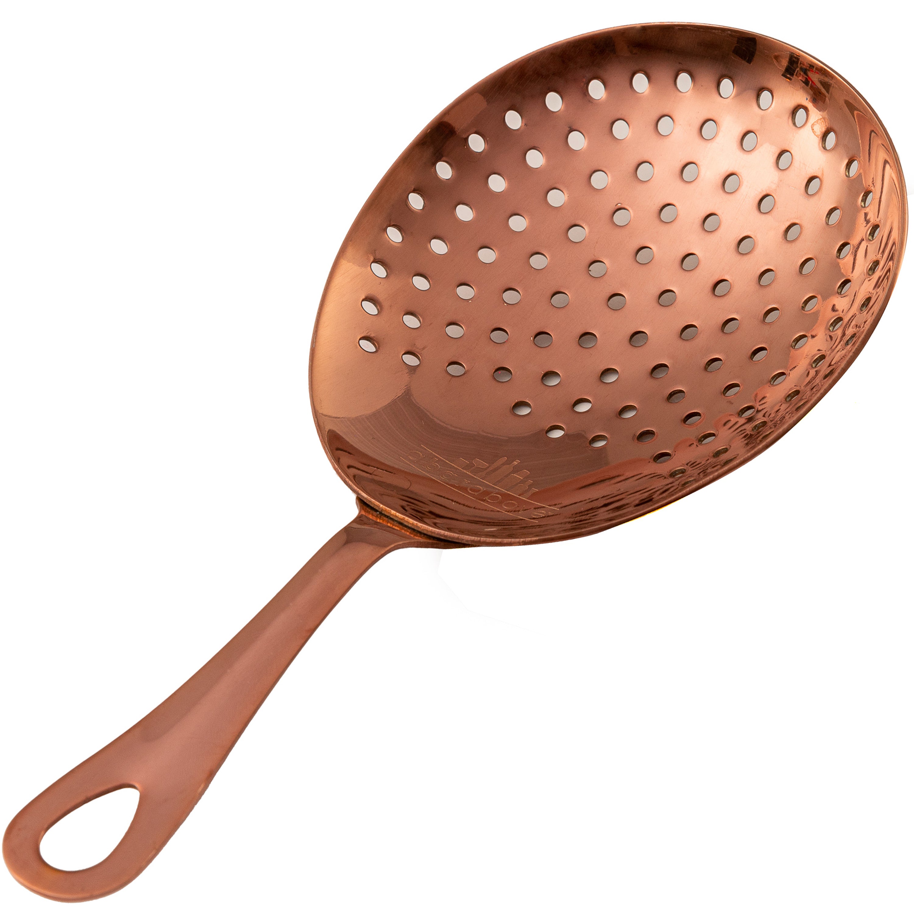 Premium Julep Strainer - Antique Copper Cocktail Strainer for Mint Julep & Classic Drinks - Bulk Packaging for Bars & Home Mixologists