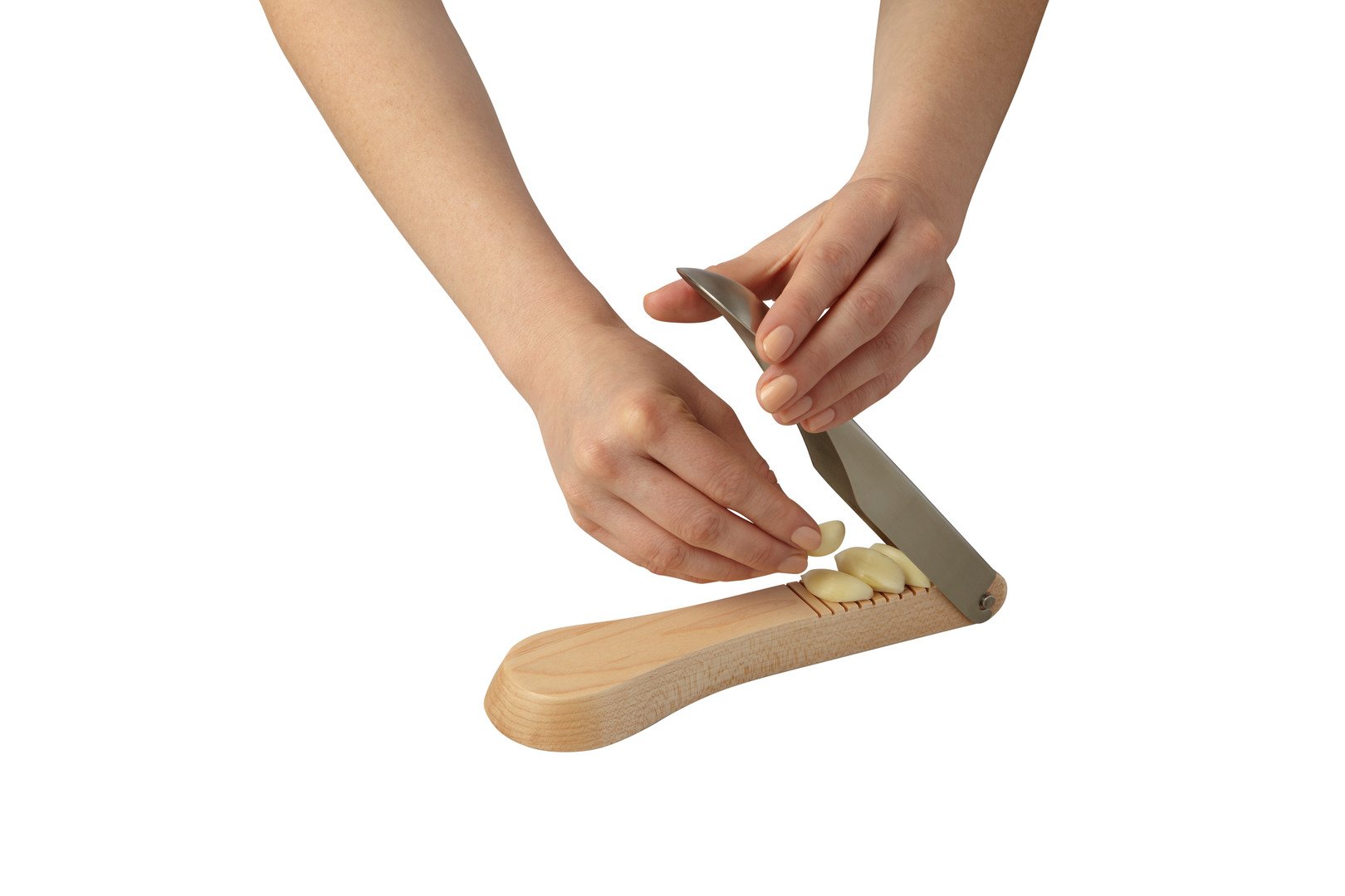 Kuhn Rikon Stainless Steel Tabletop Garlic Press - Heavy Duty Garlic Crusher & Mincer for Effortless Cooking - Perfect for Kitchens, Restaurants, and Home Chefs