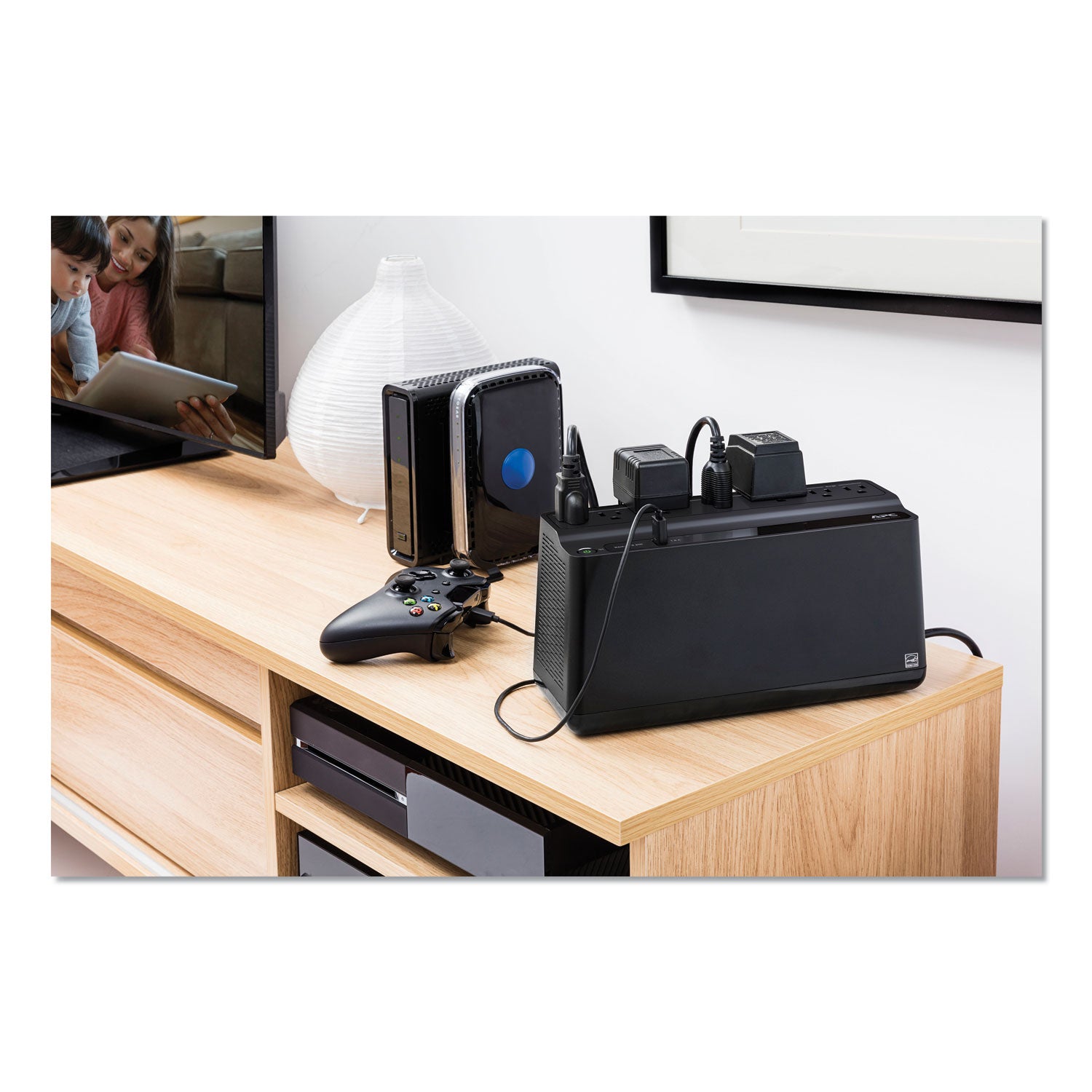 APC Back UPS 600VA Battery Backup Power Supply with 7 Outlets, 120VA, 490J - Reliable Power Protection for Home Office, Computer, Router & Electronics During Outages