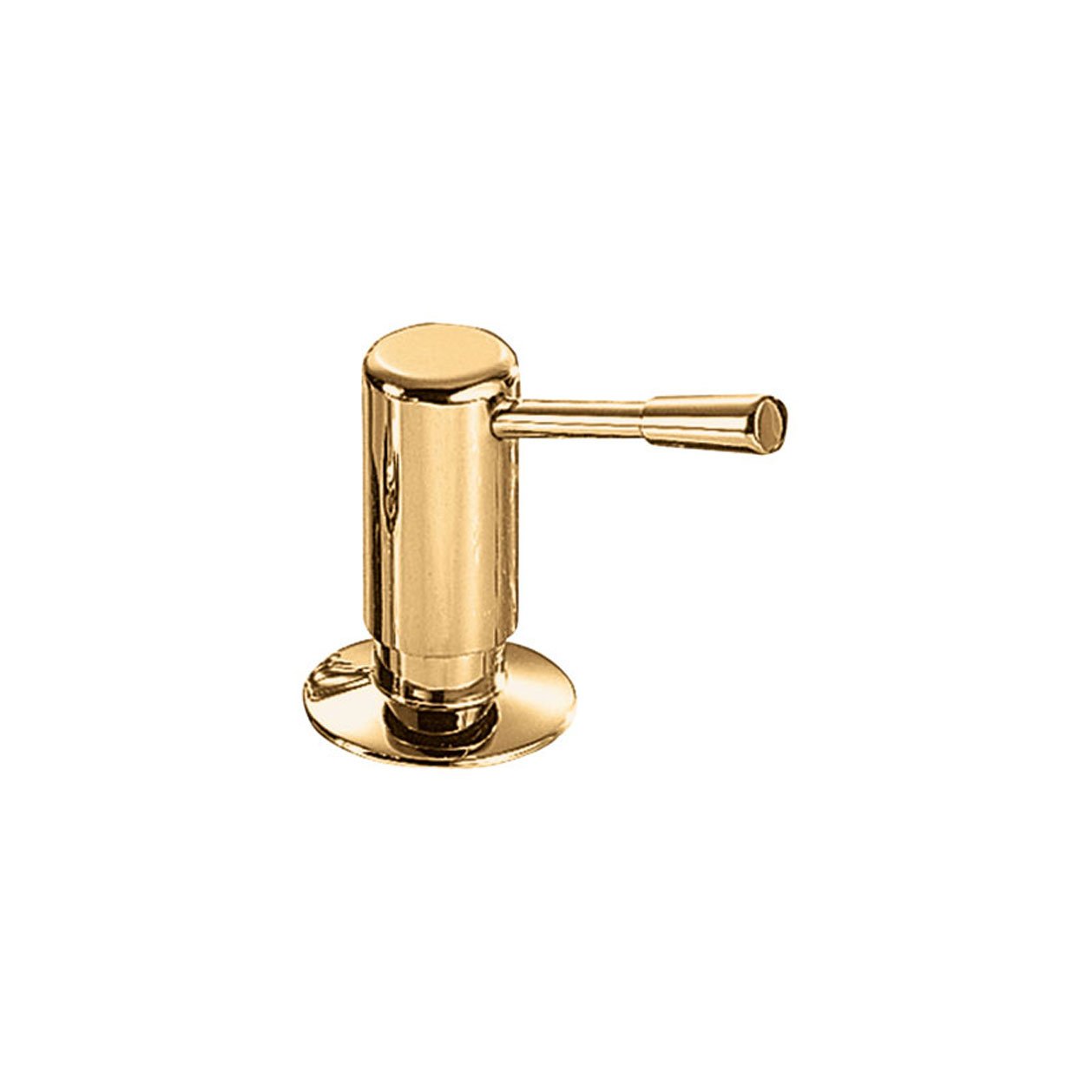 FrankeUSA 902-BRS Franke Logik Counter-Sunk Soap Dispenser for Kitchen Sink - 3 Inch Stainless Steel Refillable Soap Dispenser | Perfect for Modern Kitchens, Bathrooms & Office Spaces